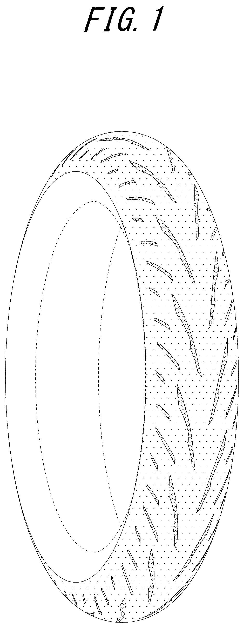 Patent USD1000365 Figure 1 – Motorcycle tire