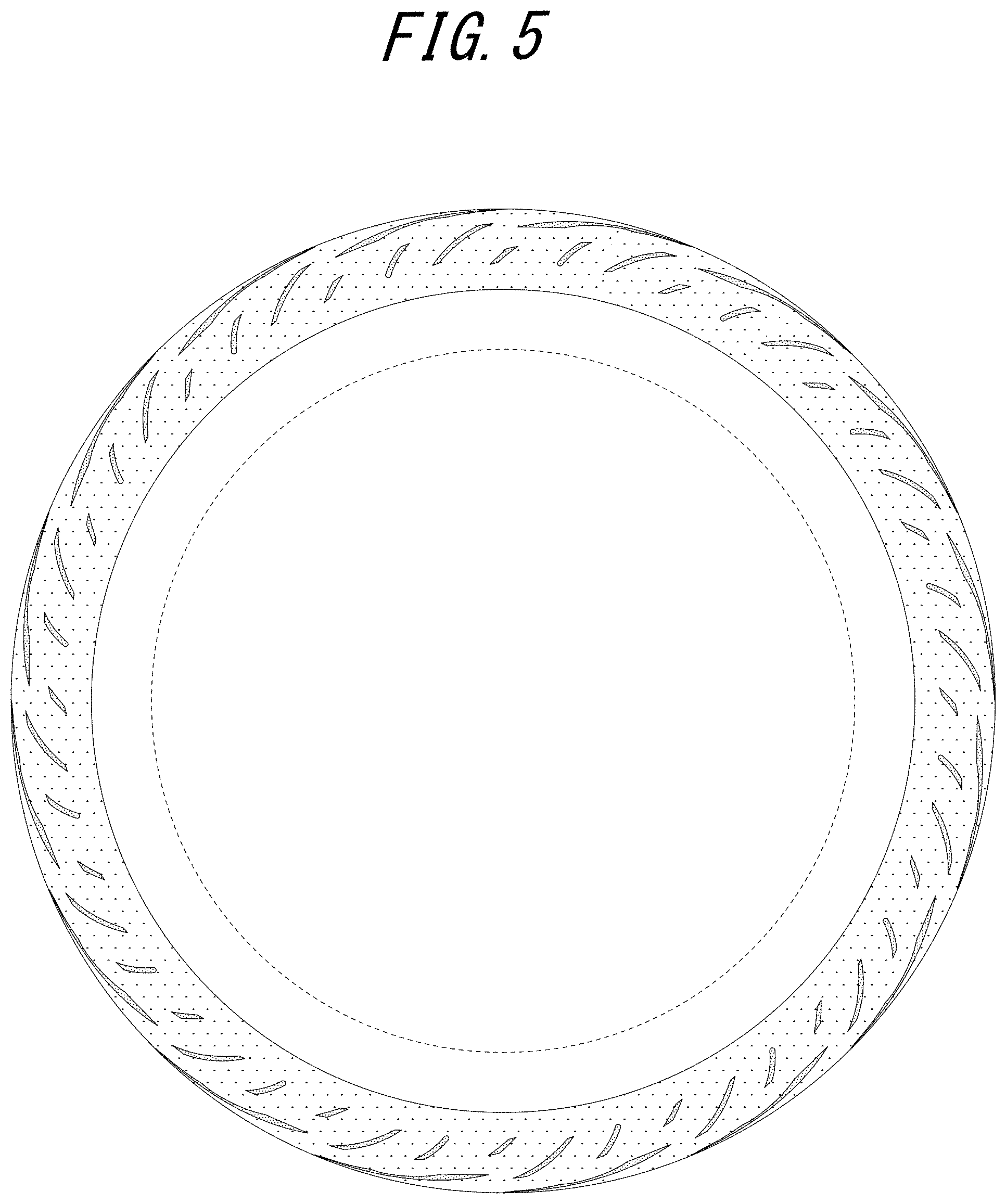Patent USD1000365 Figure 5 – Motorcycle tire