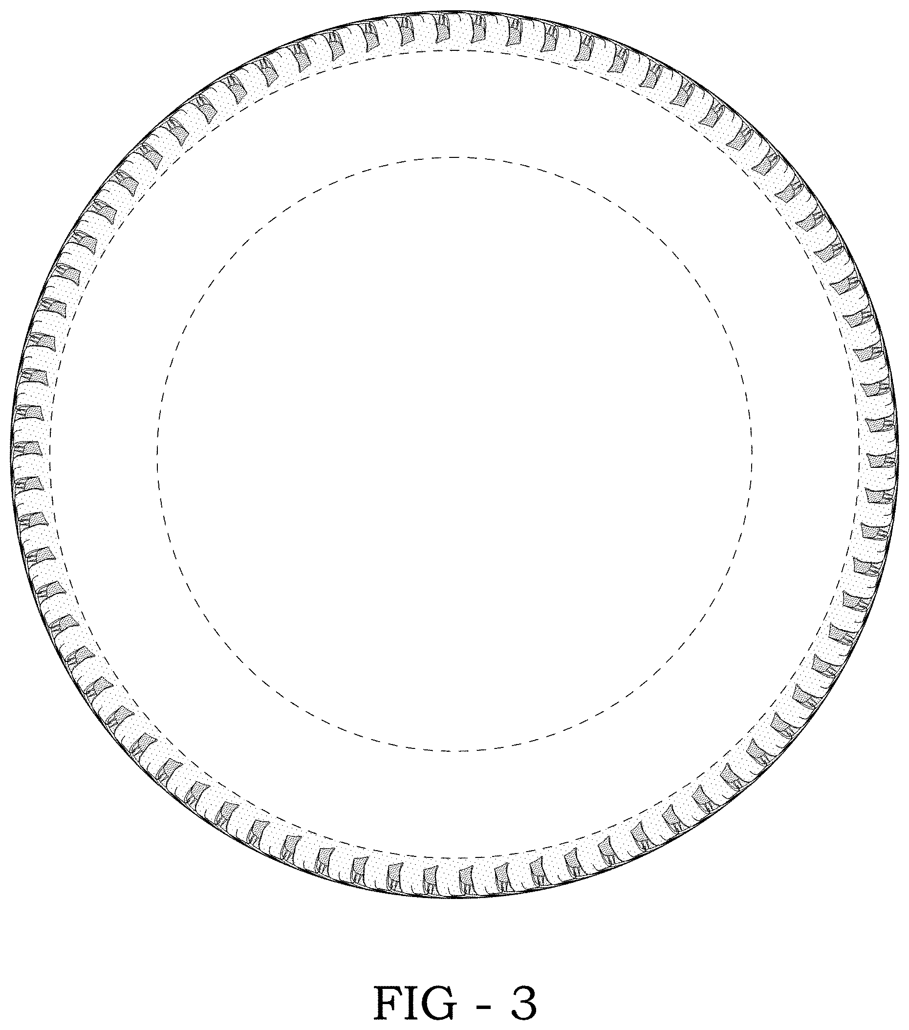Patent USD1000366 Figure 3 – Tire