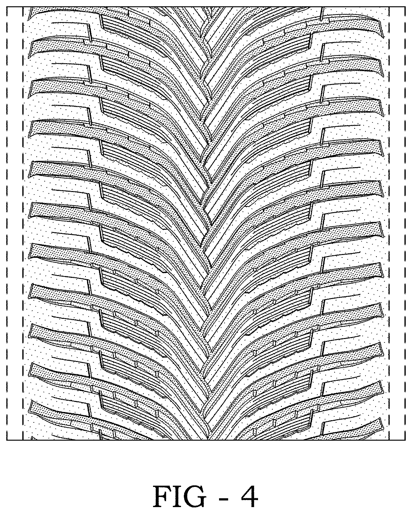 Patent USD1000366 Figure 4 – Tire