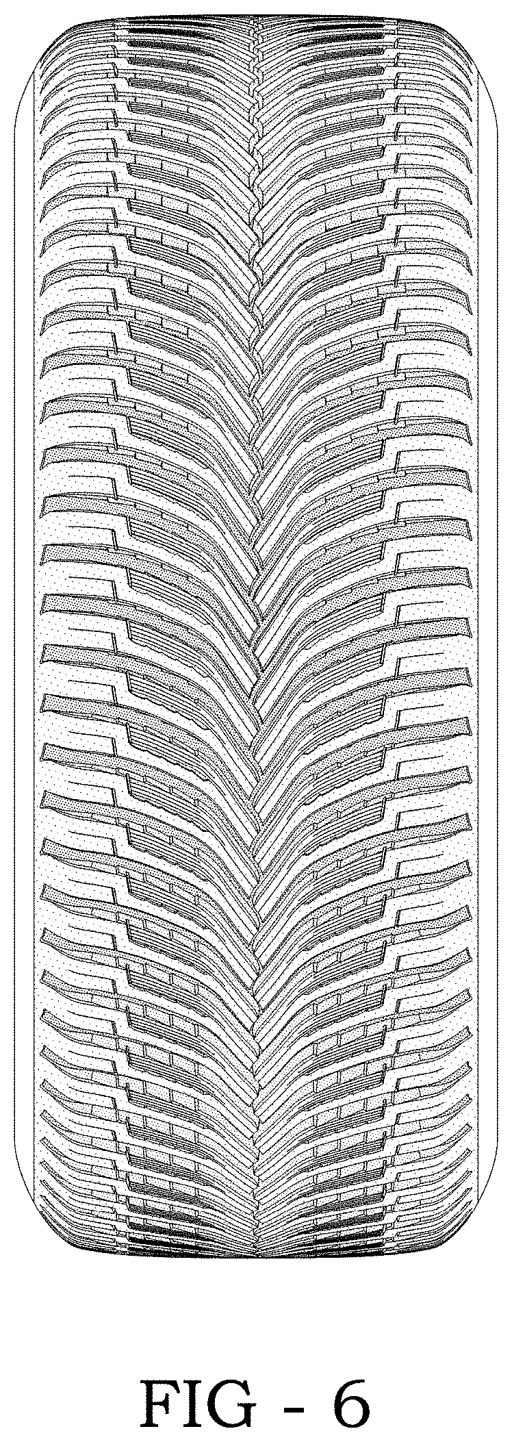 Patent USD1000366 Figure 6 – Tire