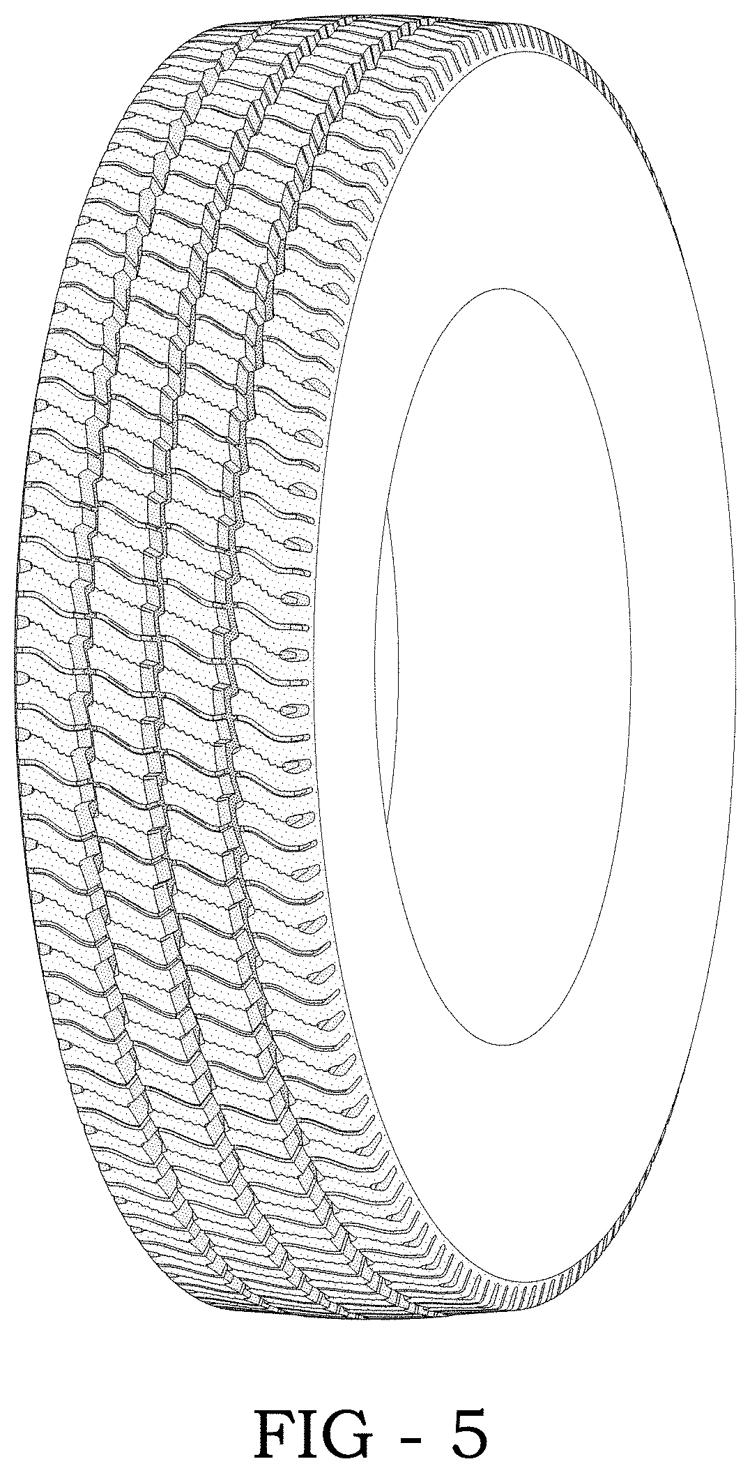 Patent USD1000368 Figure 5 – Tire
