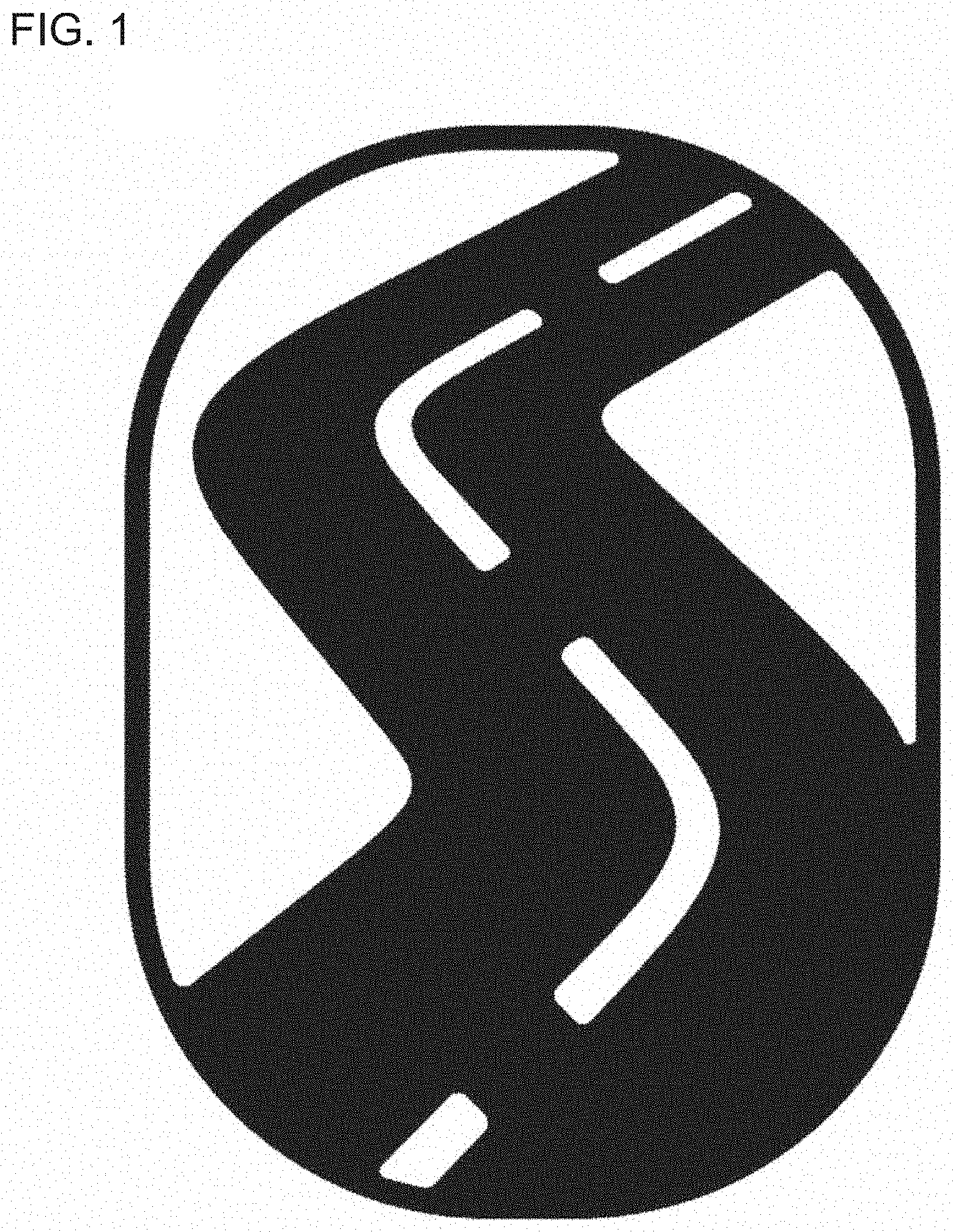 Patent USD1000371 Figure 1 – Sidewall of a tire with graphic symbol