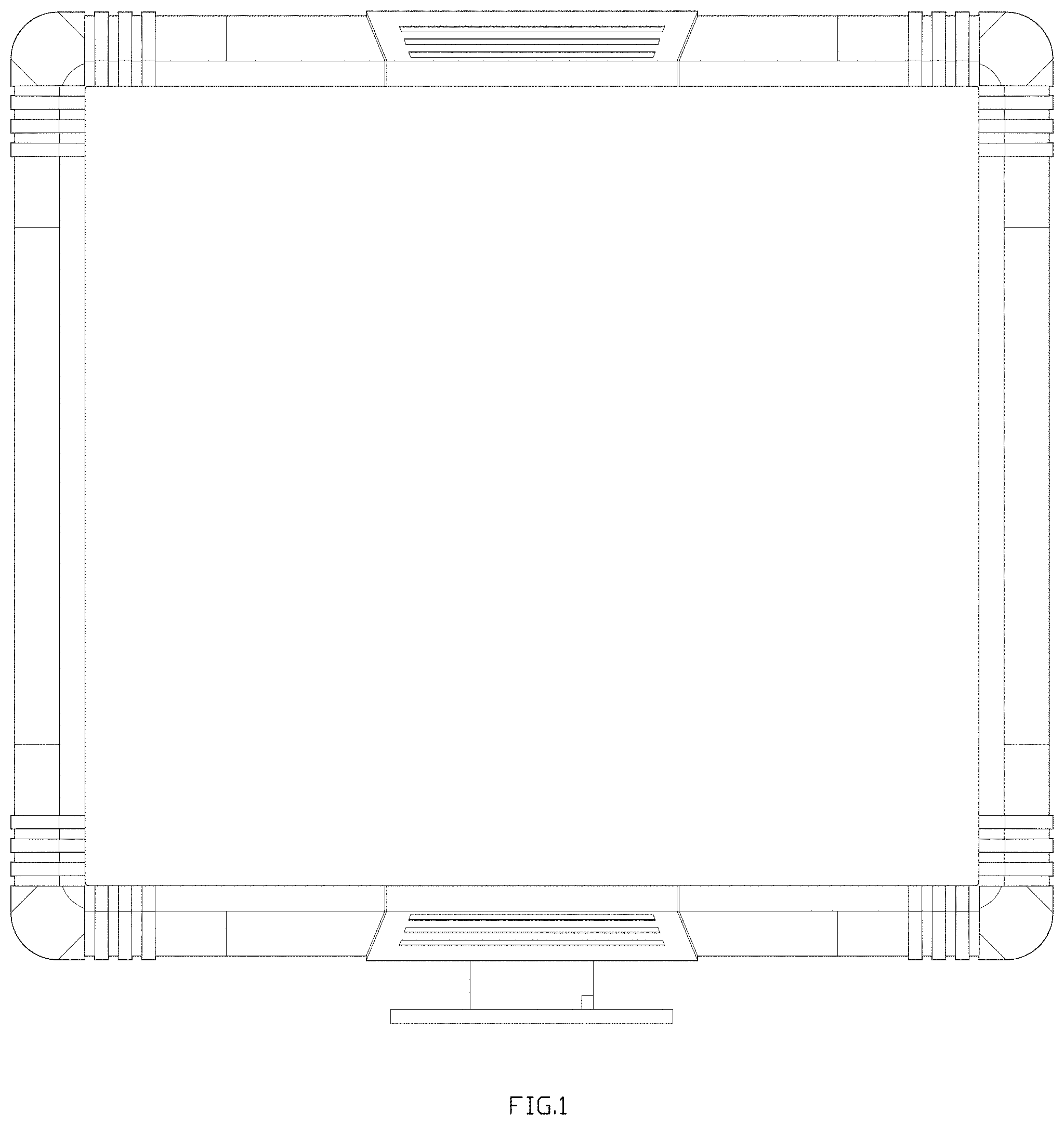 Patent USD1000373 Figure 1 – Solar panel