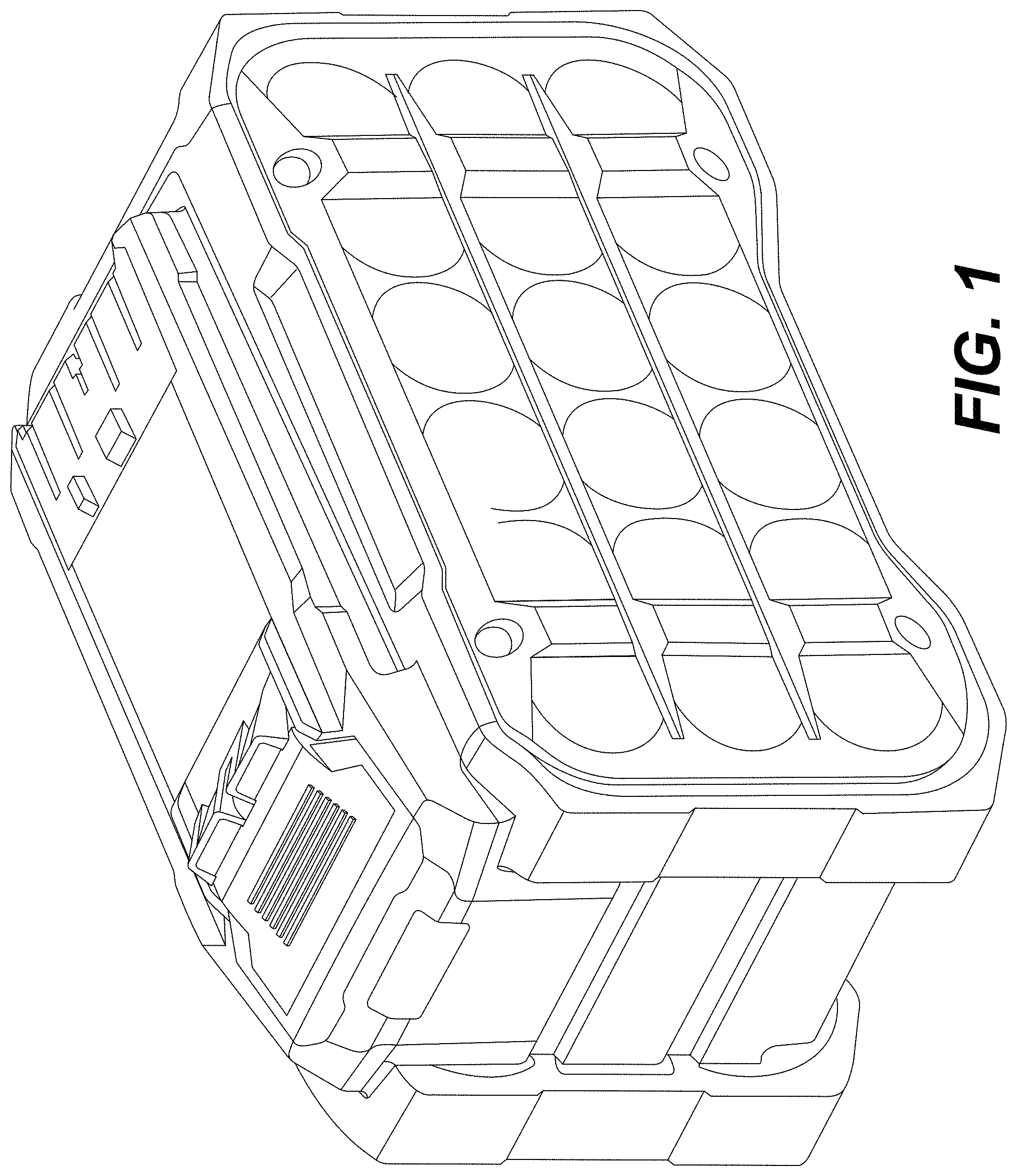 Patent USD1000375 Figure 1 – Rechargeable battery