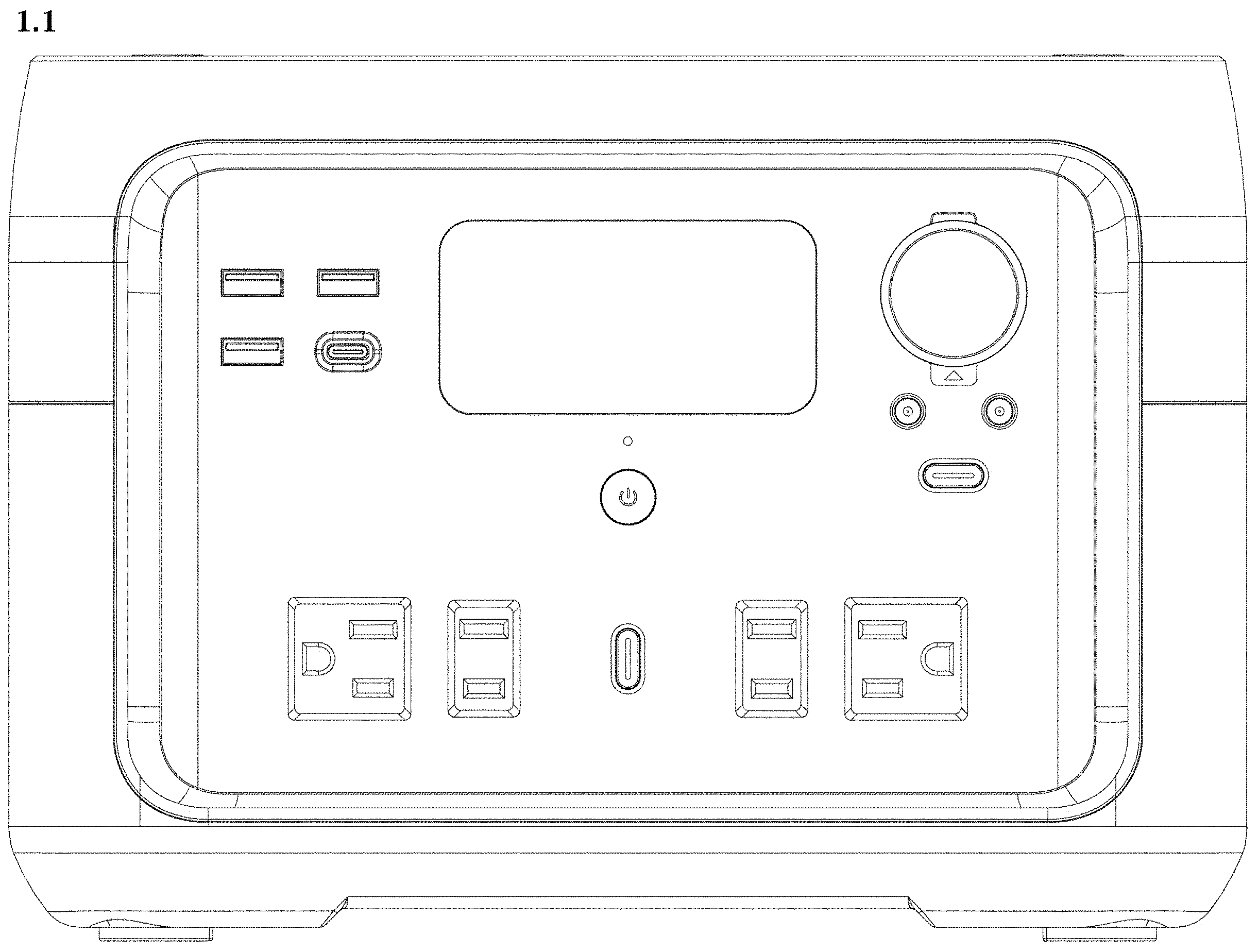 Patent USD1000376 Figure 1 – Power supply unit universal