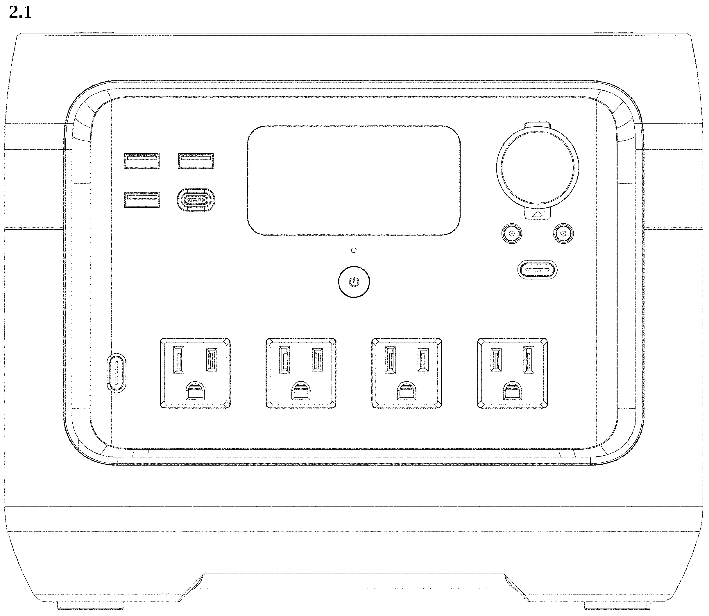Patent USD1000376 Figure 9 – Power supply unit universal
