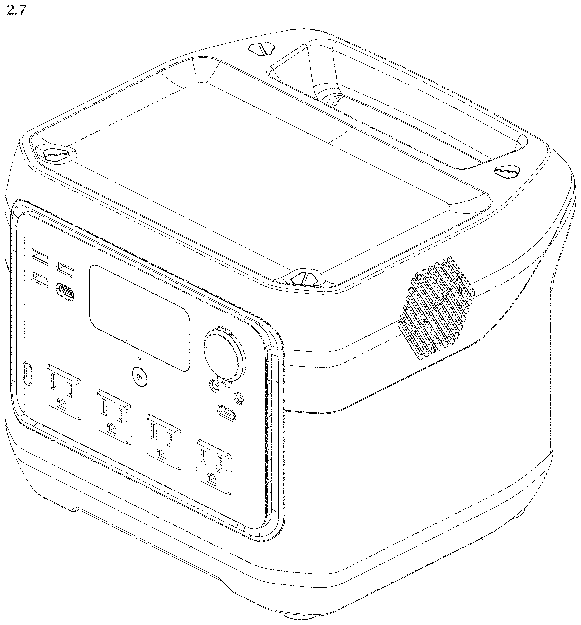 Patent USD1000376 Figure 15 – Power supply unit universal