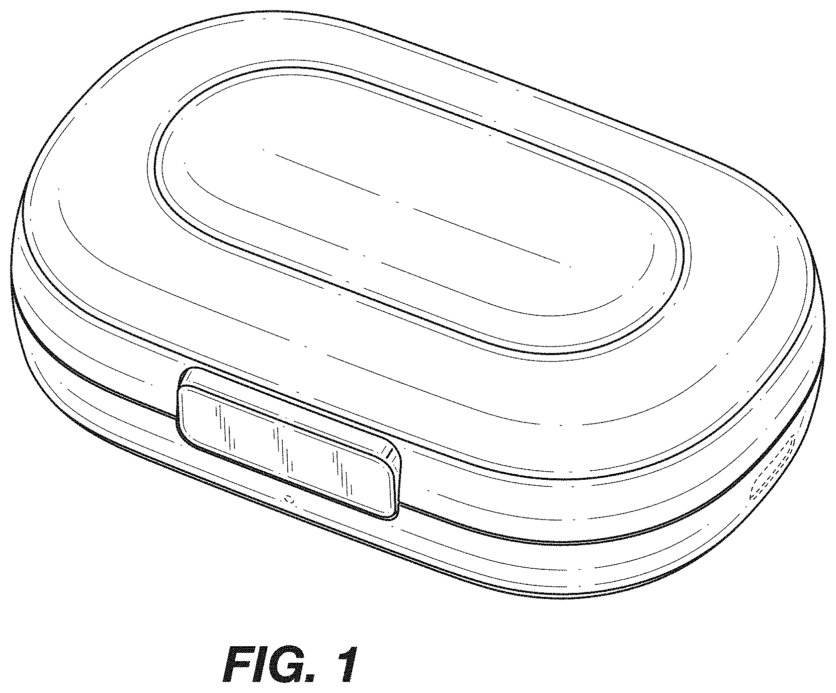 Patent USD1000378 Figure 1 – Charging case