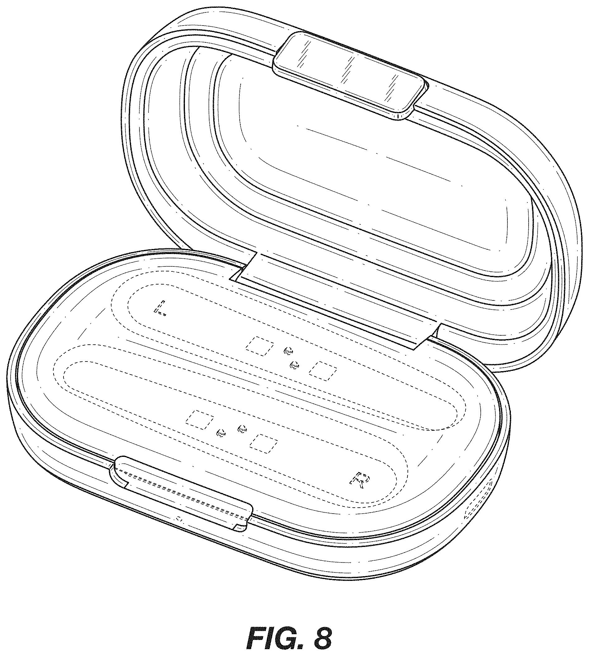 Patent USD1000378 Figure 5 – Charging case