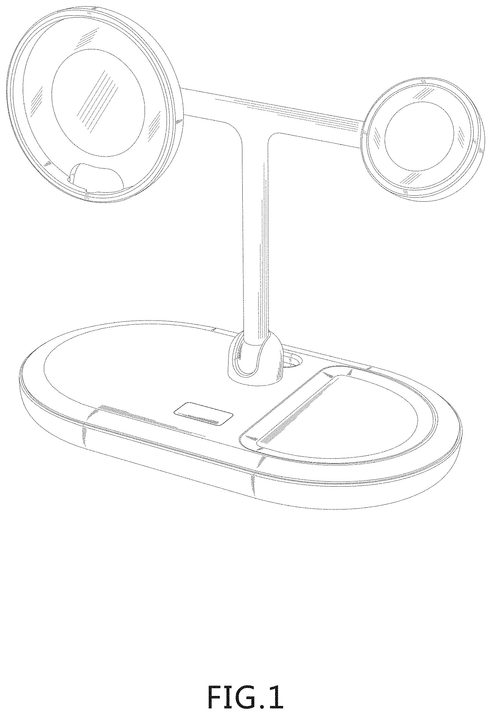 Patent USD1000379 Figure 1 – Wireless charging holder