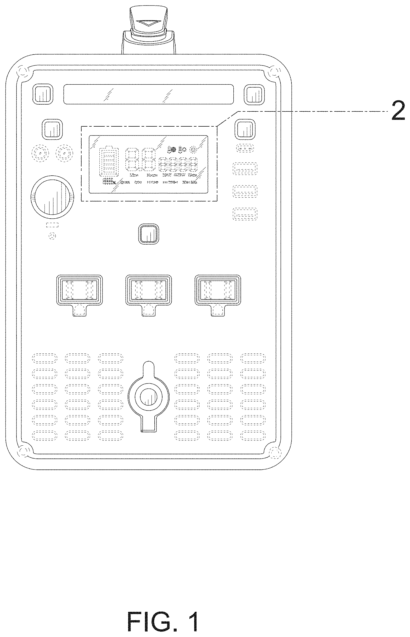 Patent USD1000380 Figure 1 – Portable power station