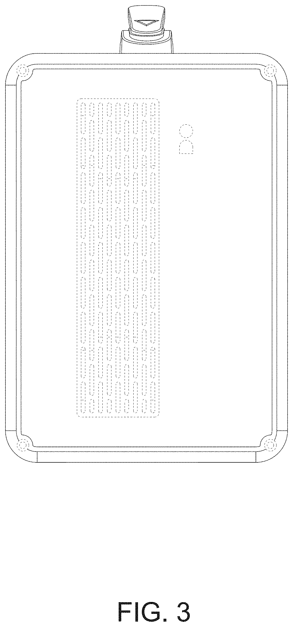 Patent USD1000380 Figure 3 – Portable power station
