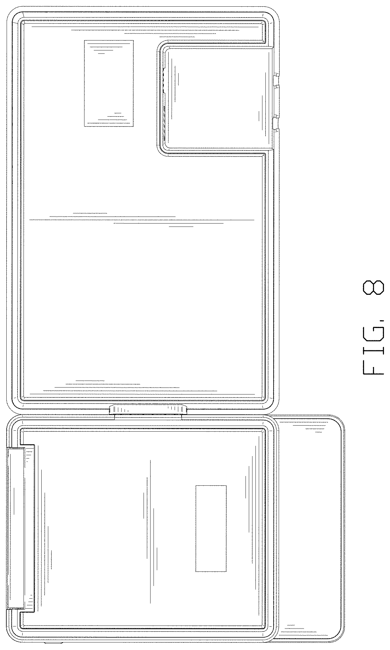 Patent USD1000381 Figure 8 – Charging base