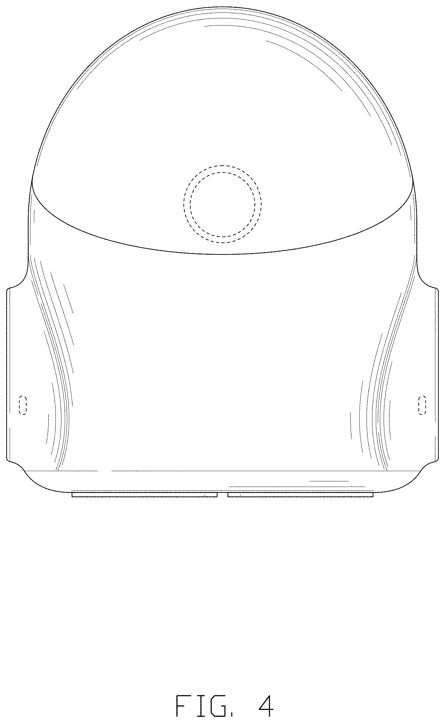 Patent USD1000383 Figure 4 – VR device charging stand