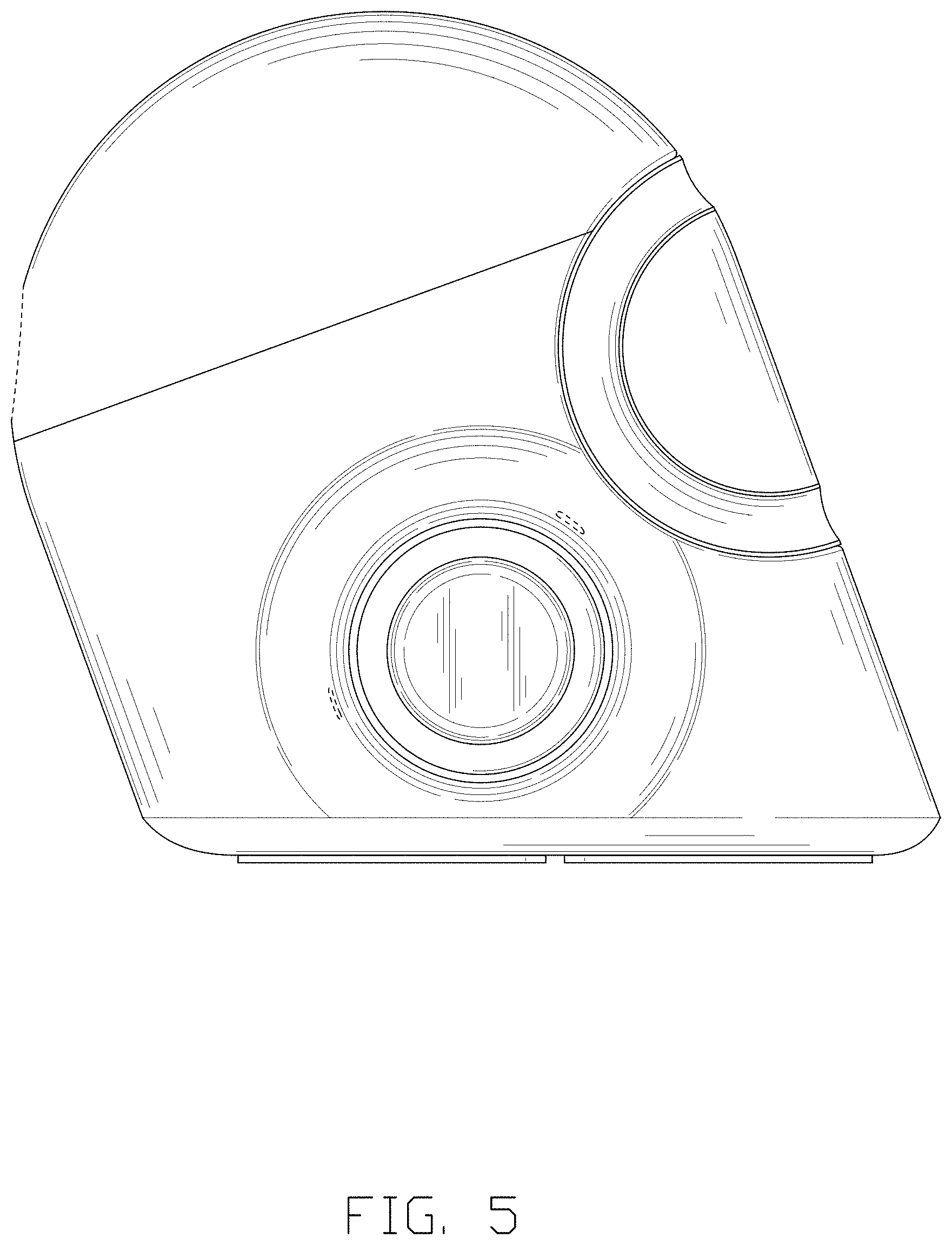 Patent USD1000383 Figure 5 – VR device charging stand