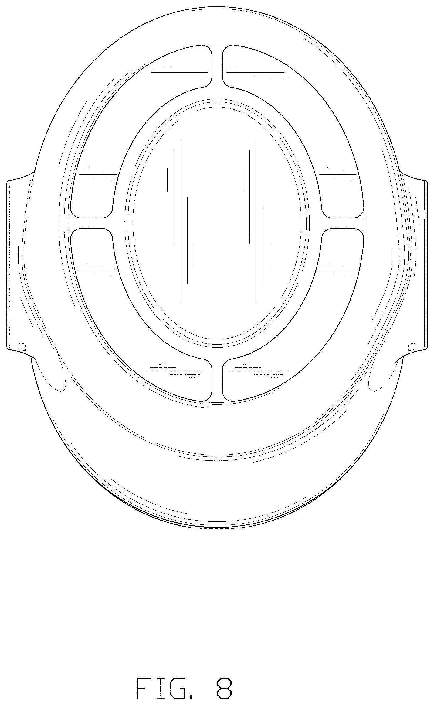 Patent USD1000383 Figure 8 – VR device charging stand