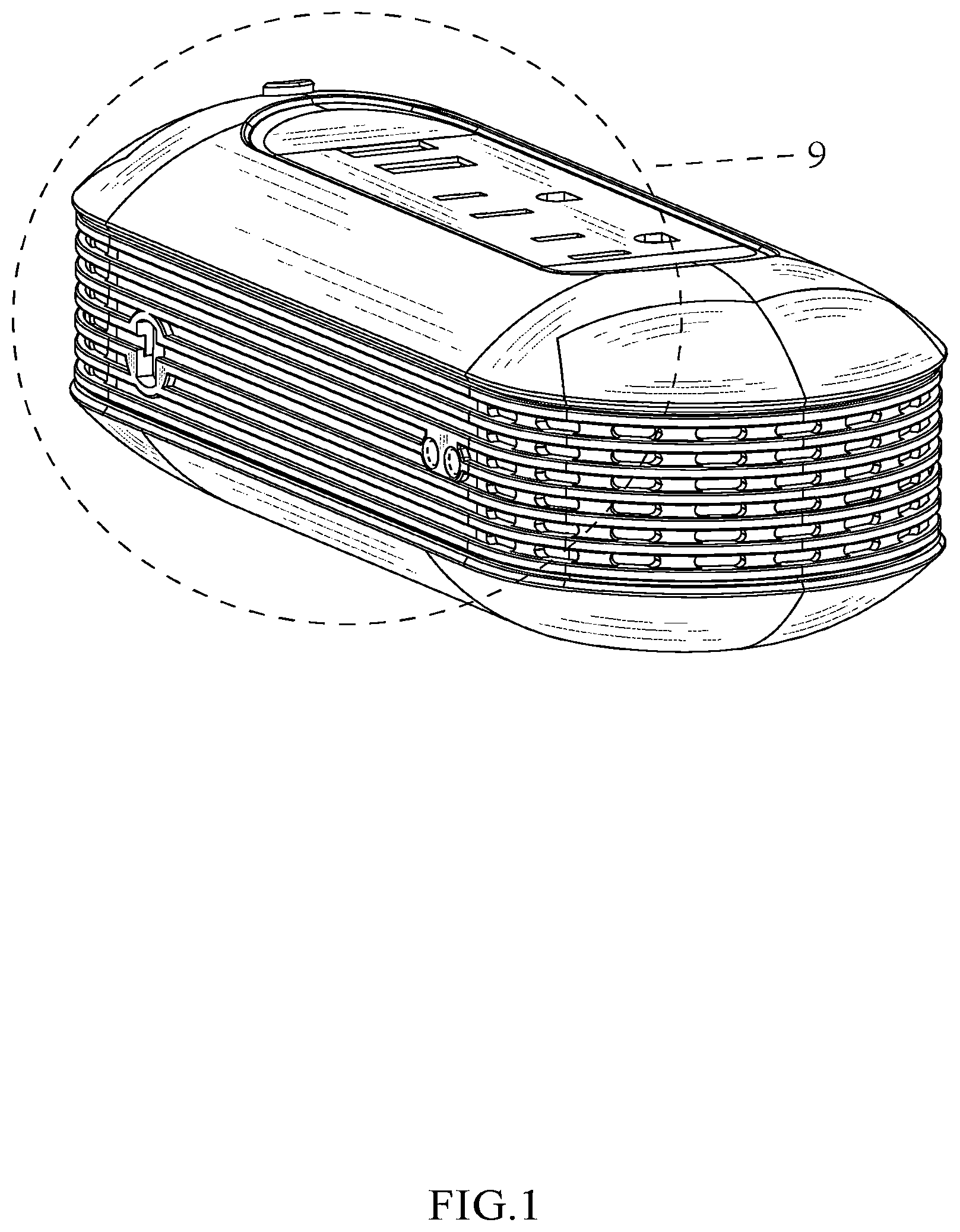 Patent USD1000384 Figure 1 – Car inverter