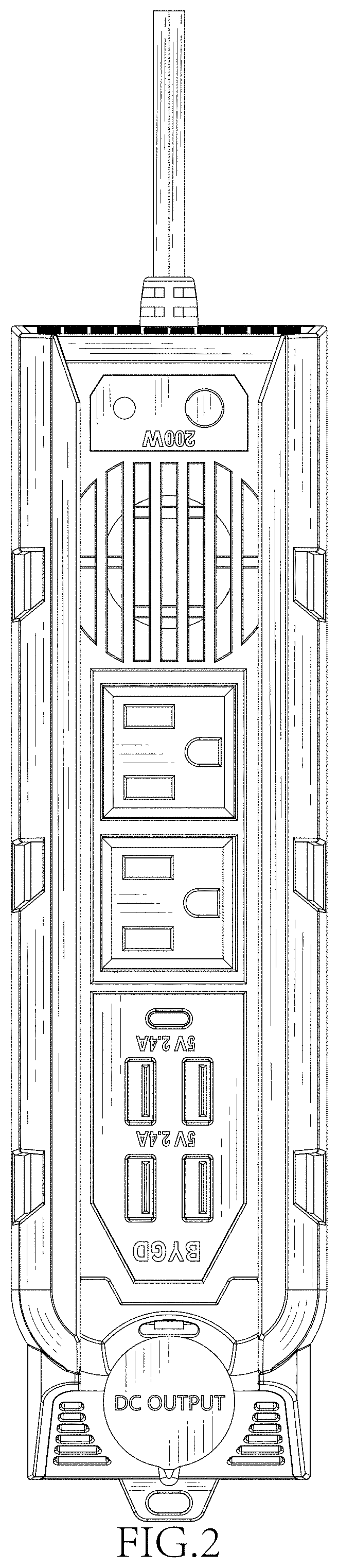 Patent USD1000385 Figure 2 – Inverter