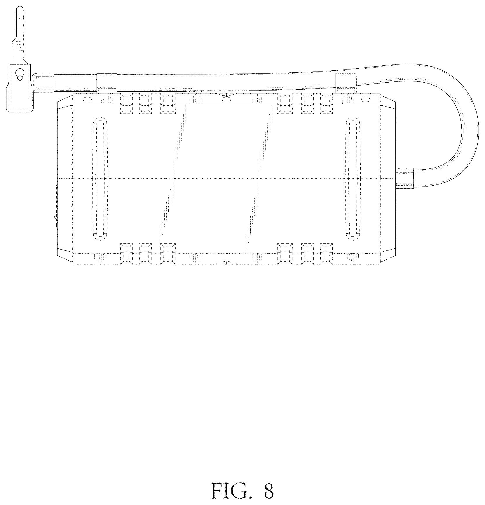 Patent USD1000386 Figure 8 – Portable vehicle power source and air pump
