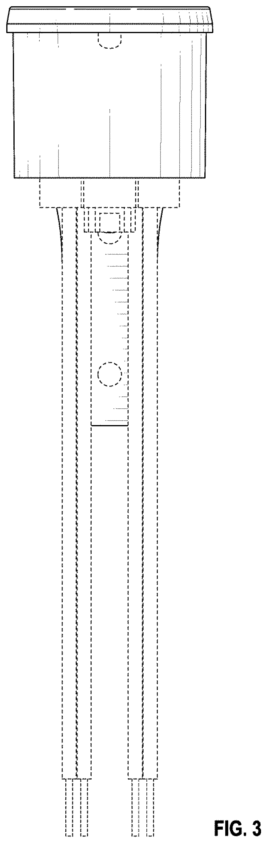 Patent USD1000389 Figure 3 – Combined electrical and mechanical connector