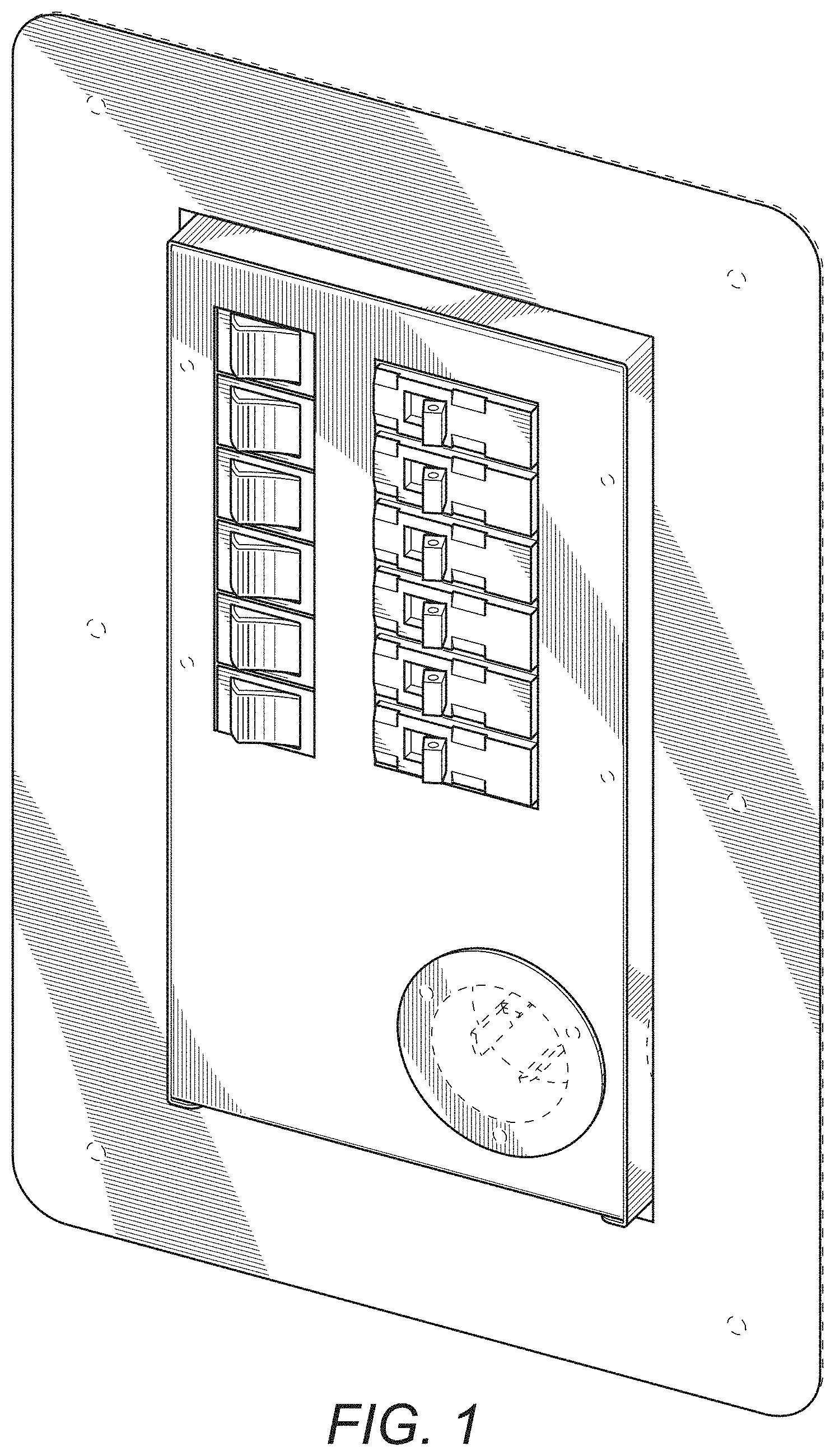 Patent USD1000394 Figure 1 – Manual power transfer switch