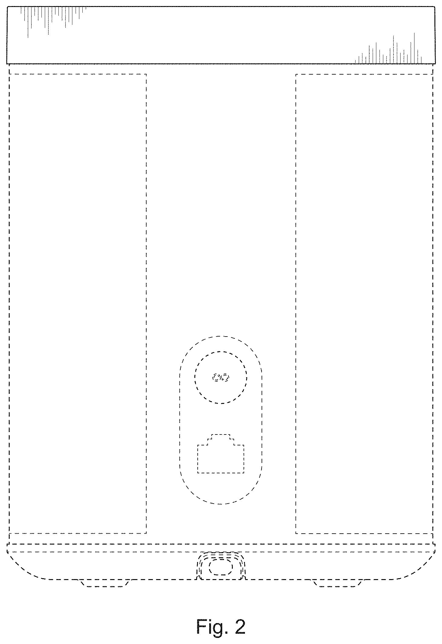 Patent USD1000407 Figure 2 – Media playback device