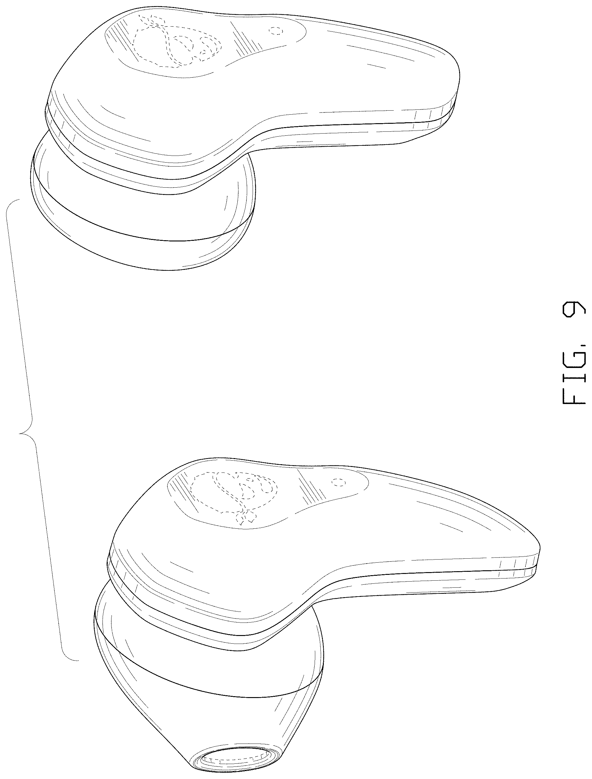 Patent USD1000409 Figure 9 – Set of earphones and charging case
