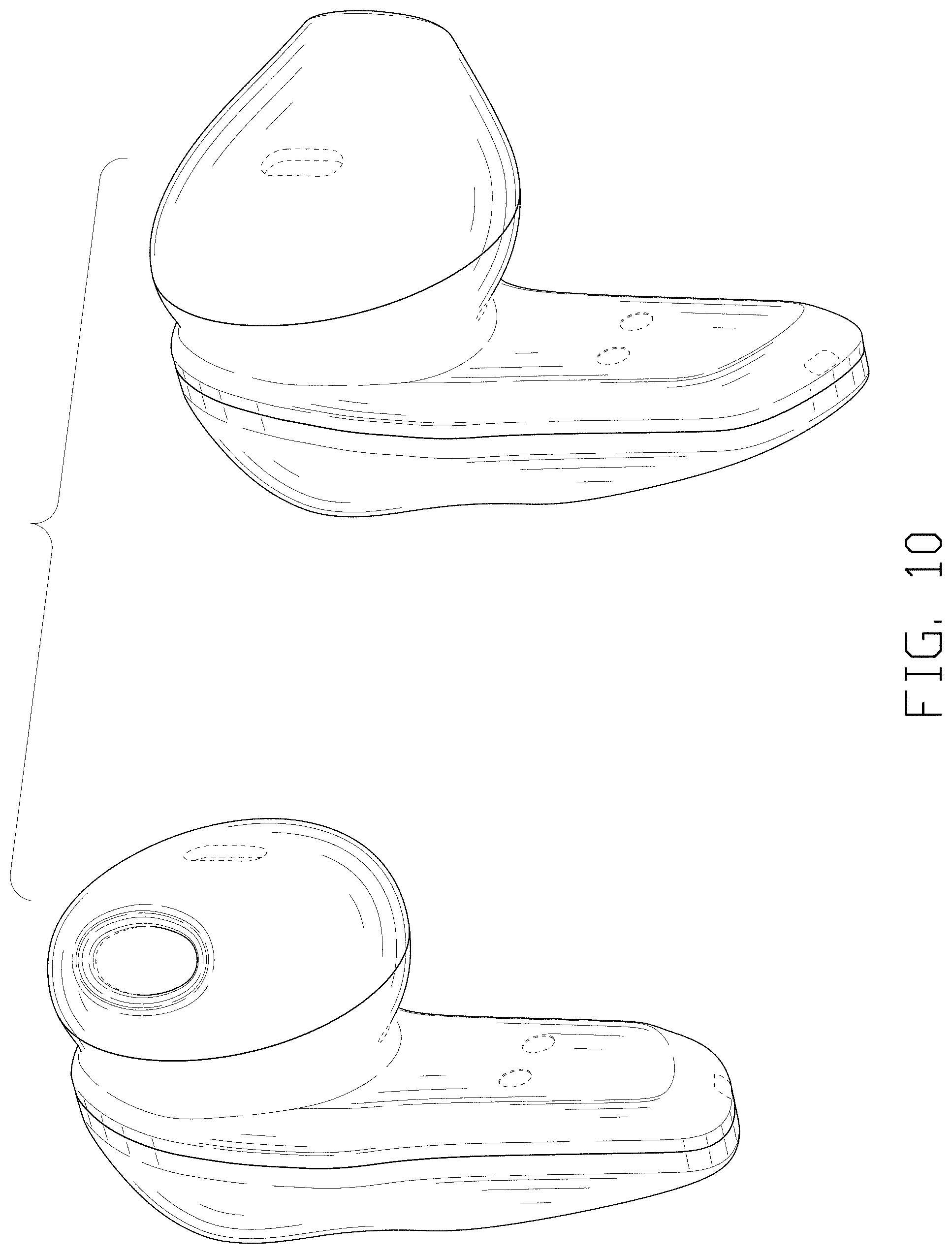 Patent USD1000409 Figure 10 – Set of earphones and charging case
