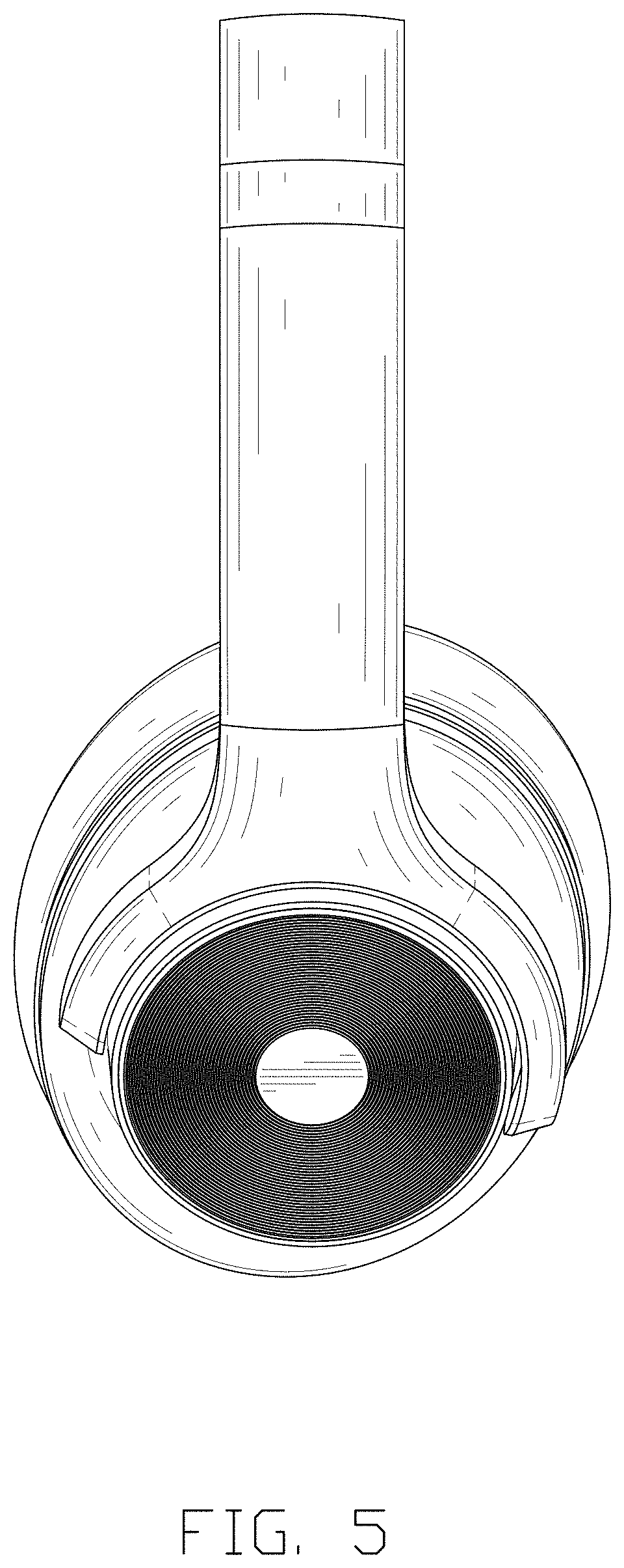 Patent USD1000410 Figure 5 – Audio headset