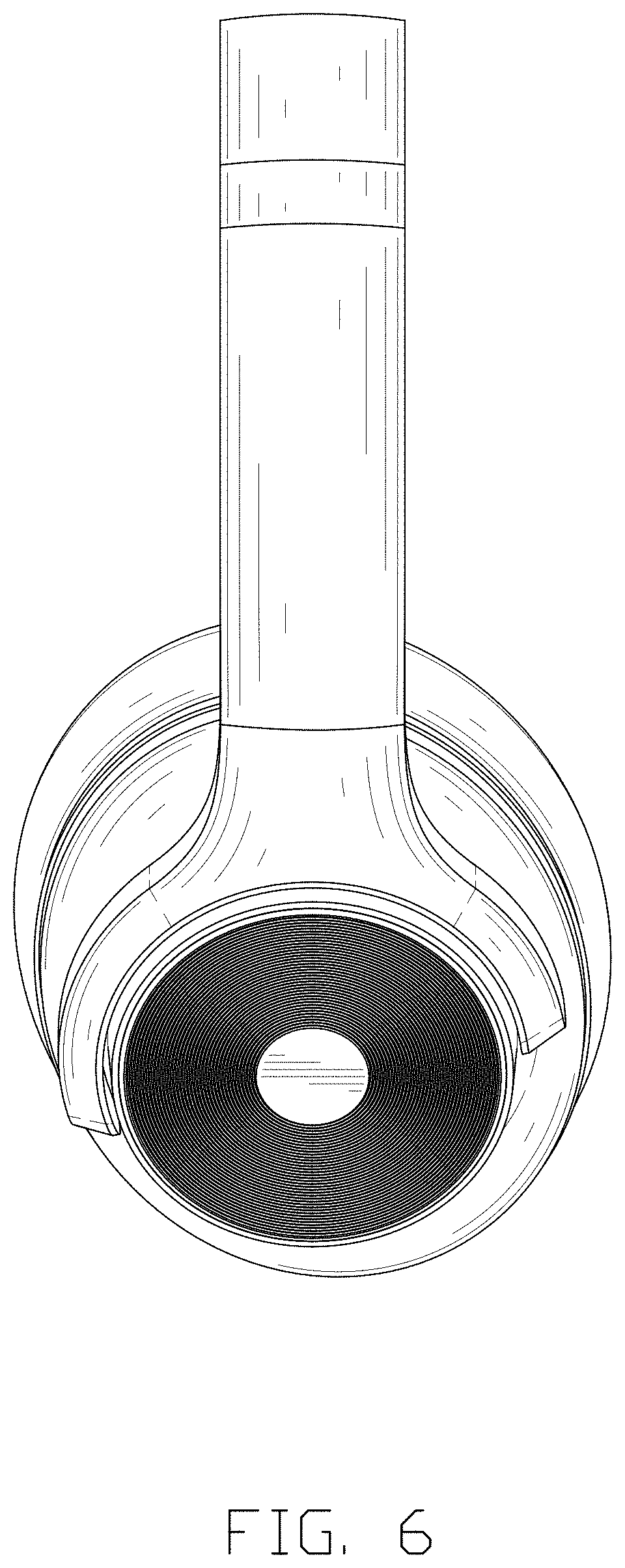 Patent USD1000410 Figure 6 – Audio headset