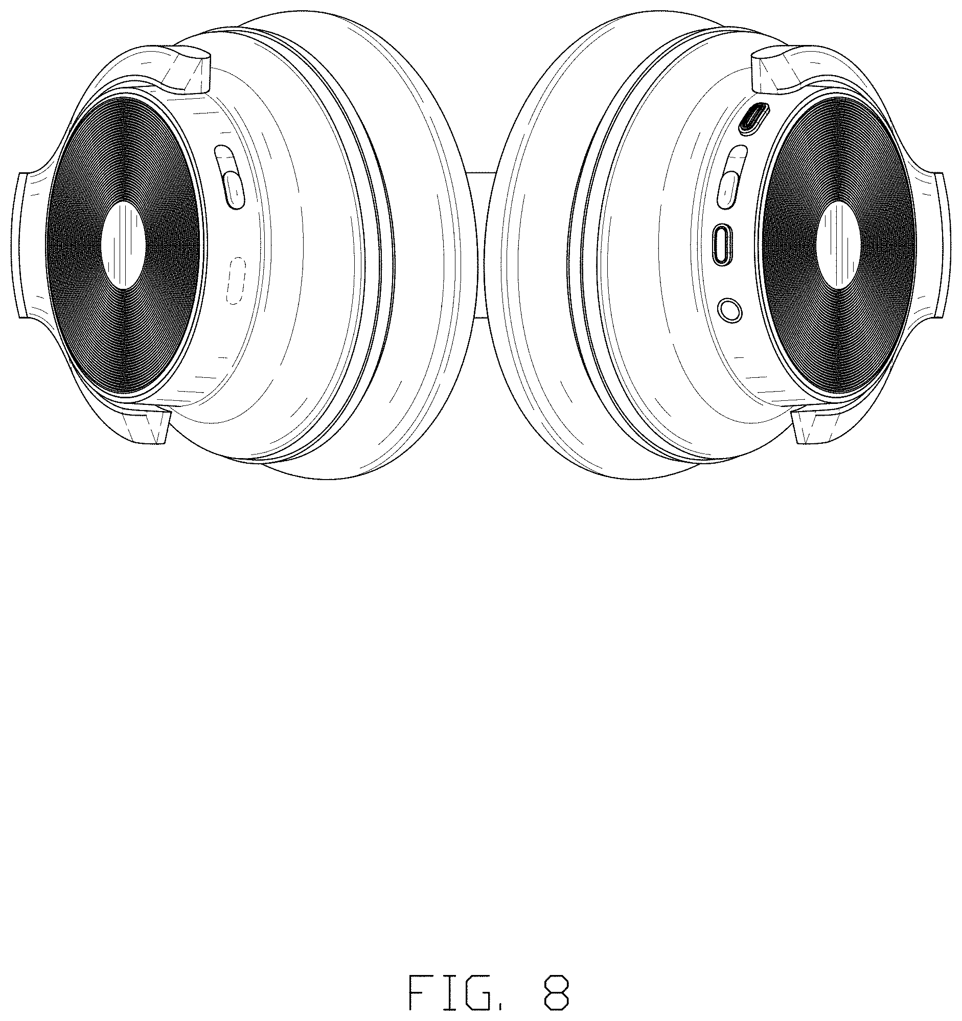 Patent USD1000410 Figure 8 – Audio headset