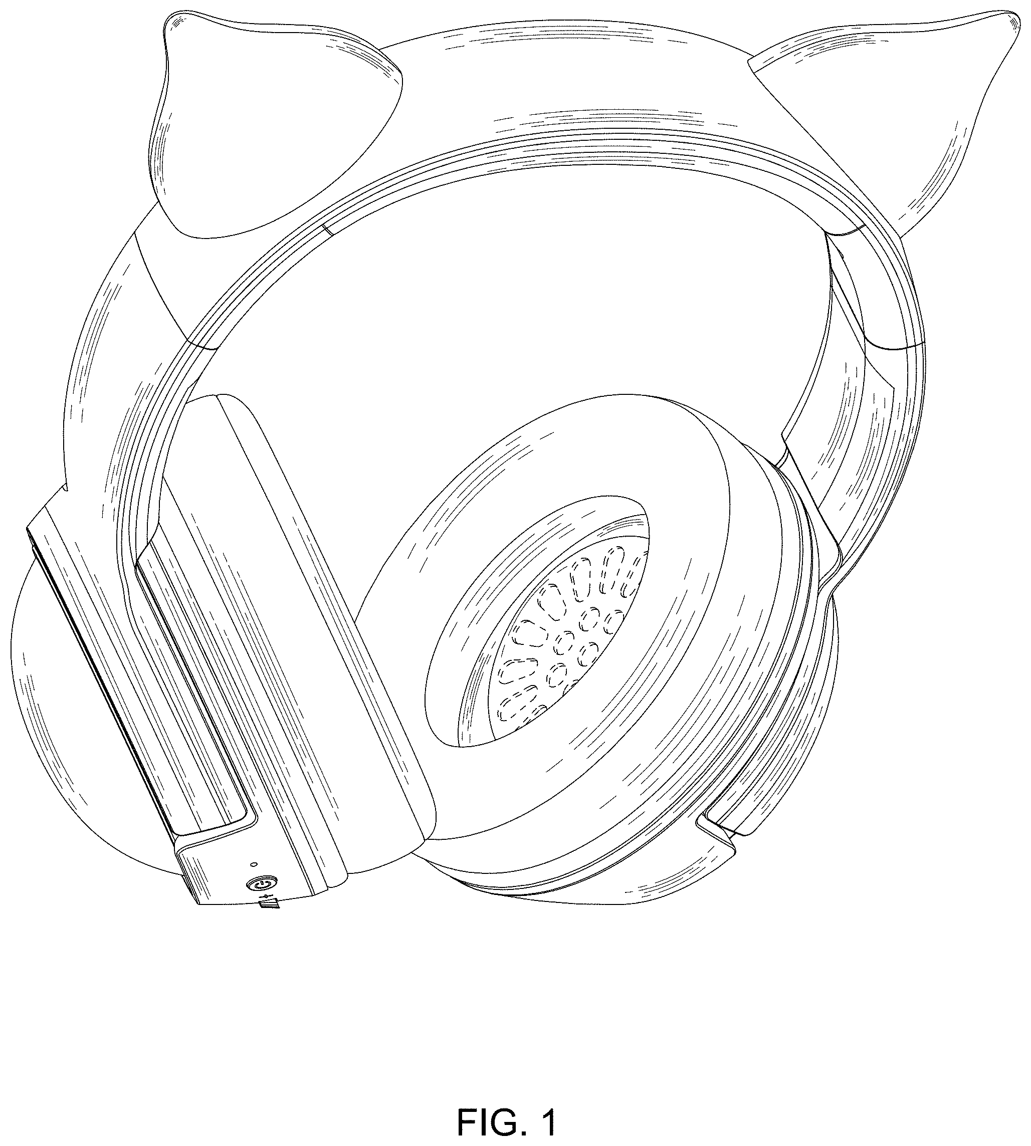 Patent USD1000411 Figure 1 – Headphone