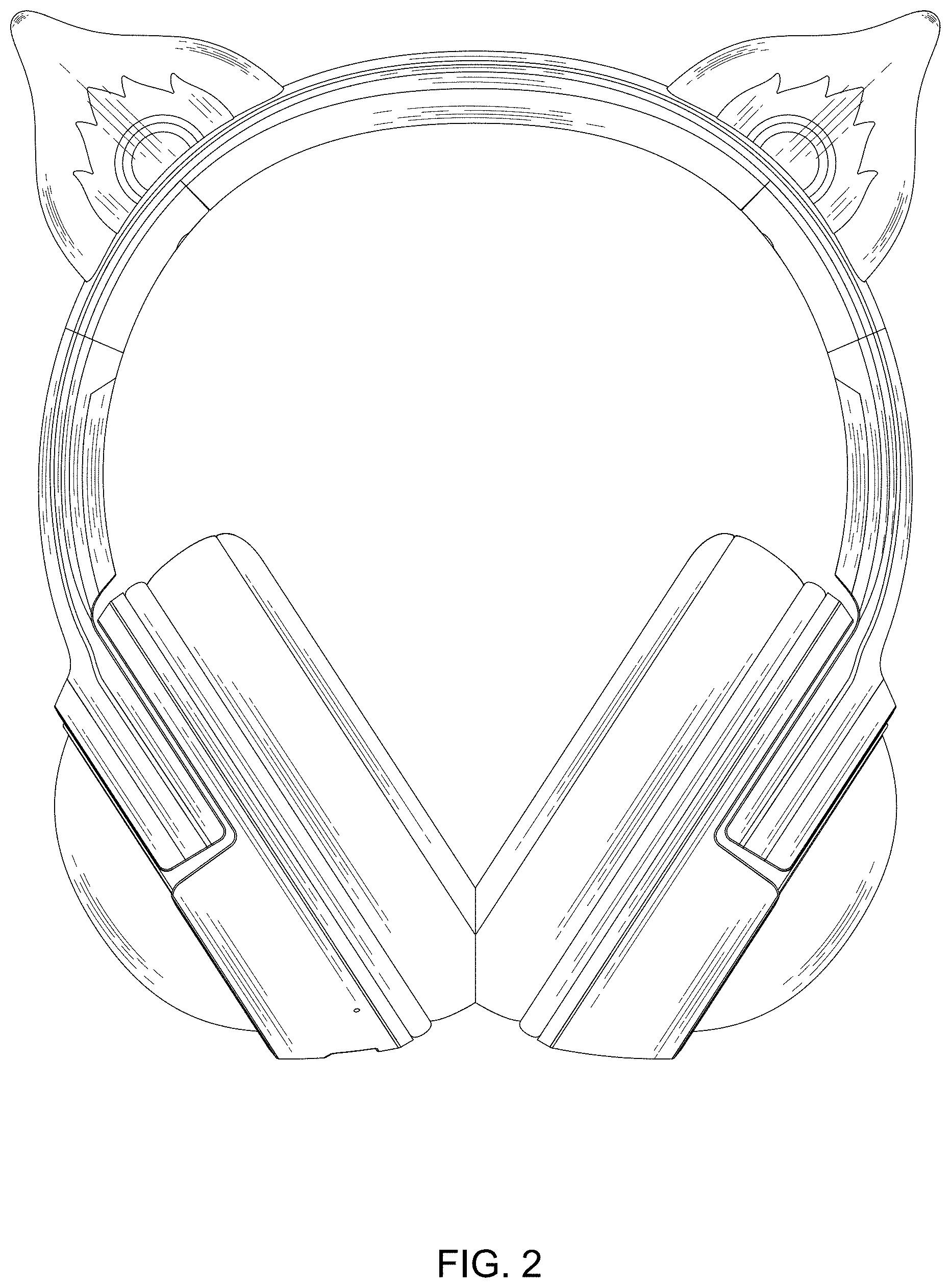Patent USD1000411 Figure 2 – Headphone