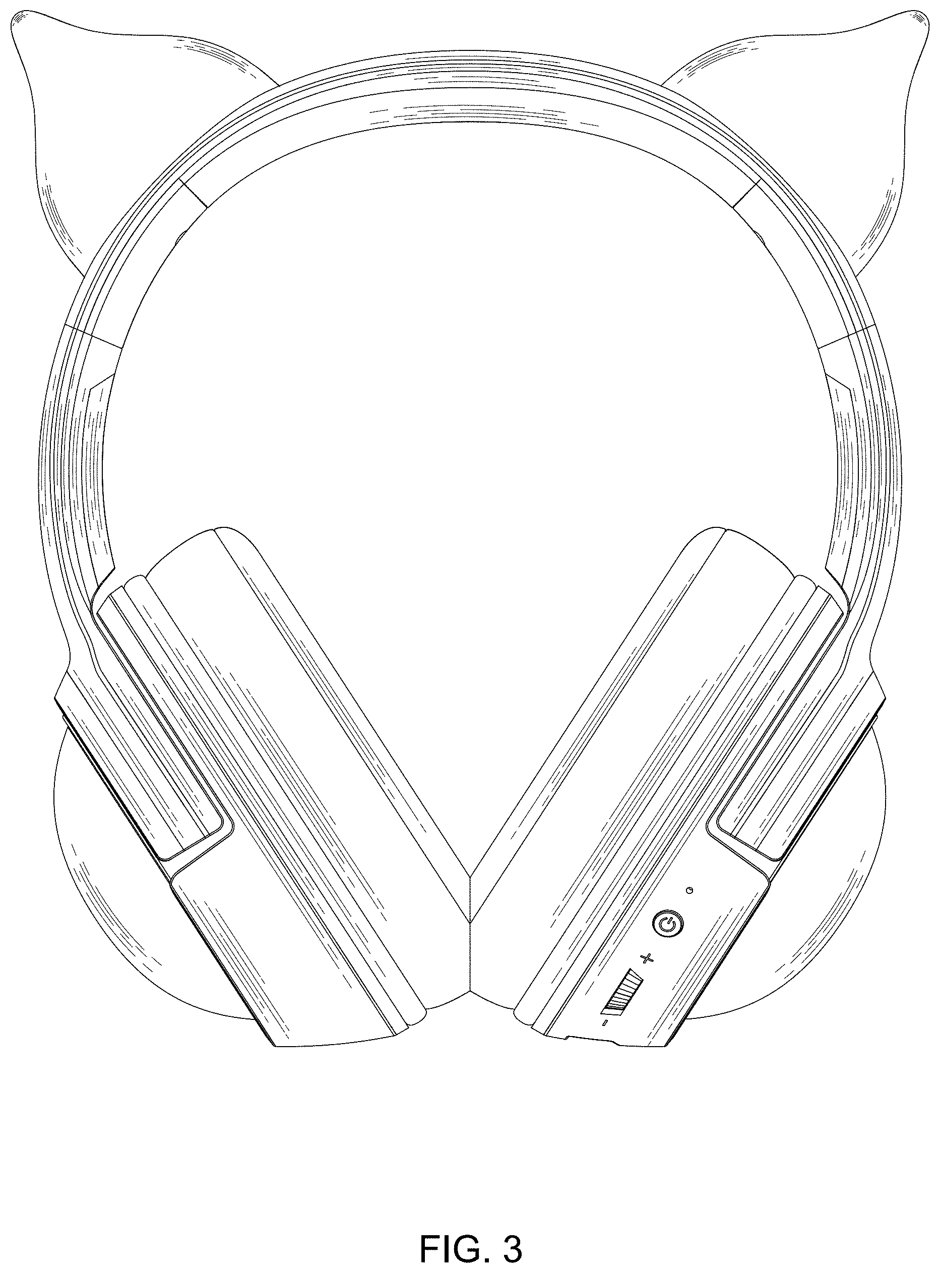 Patent USD1000411 Figure 3 – Headphone