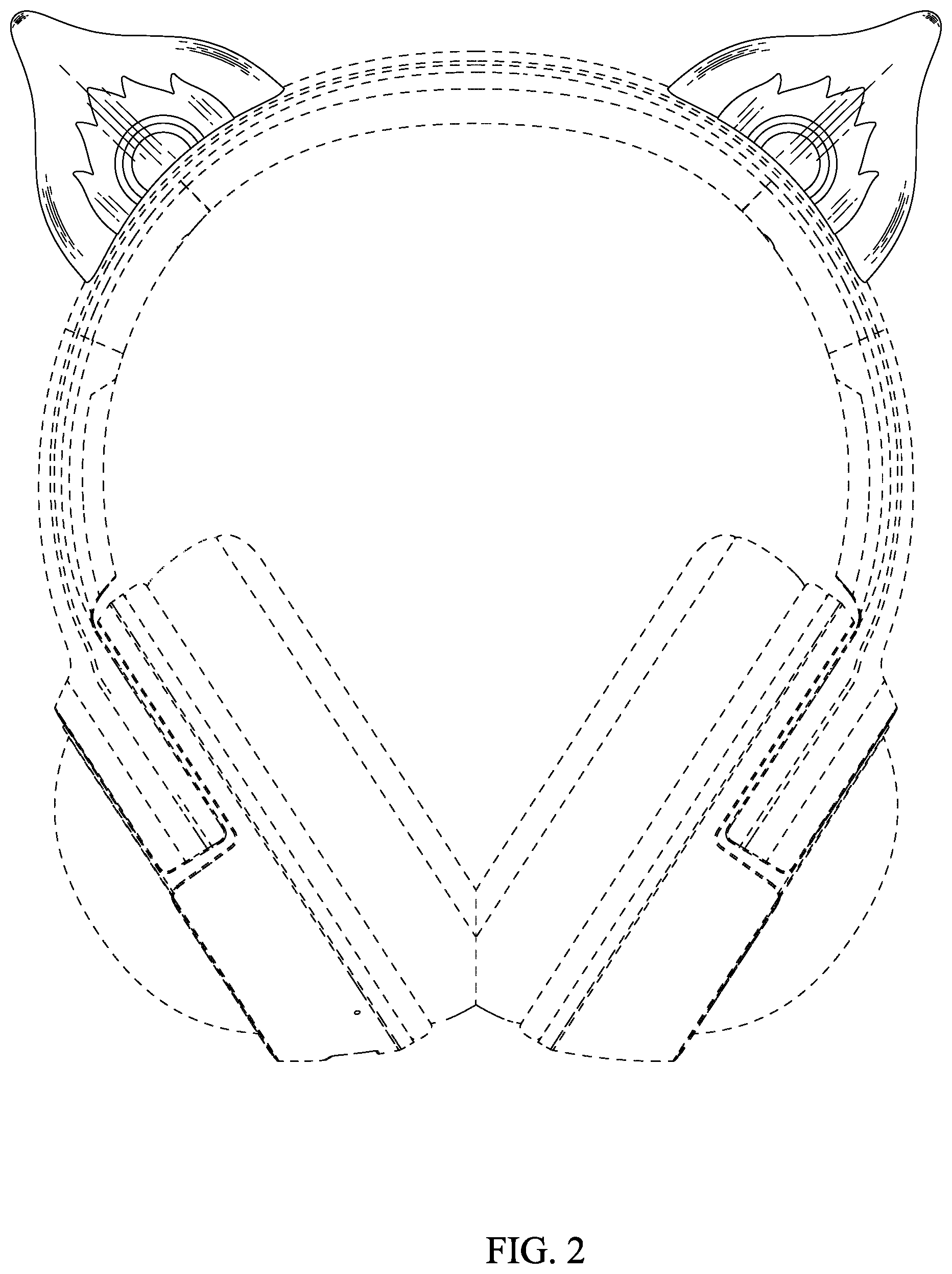 Patent USD1000412 Figure 2 – Portion of a headphone