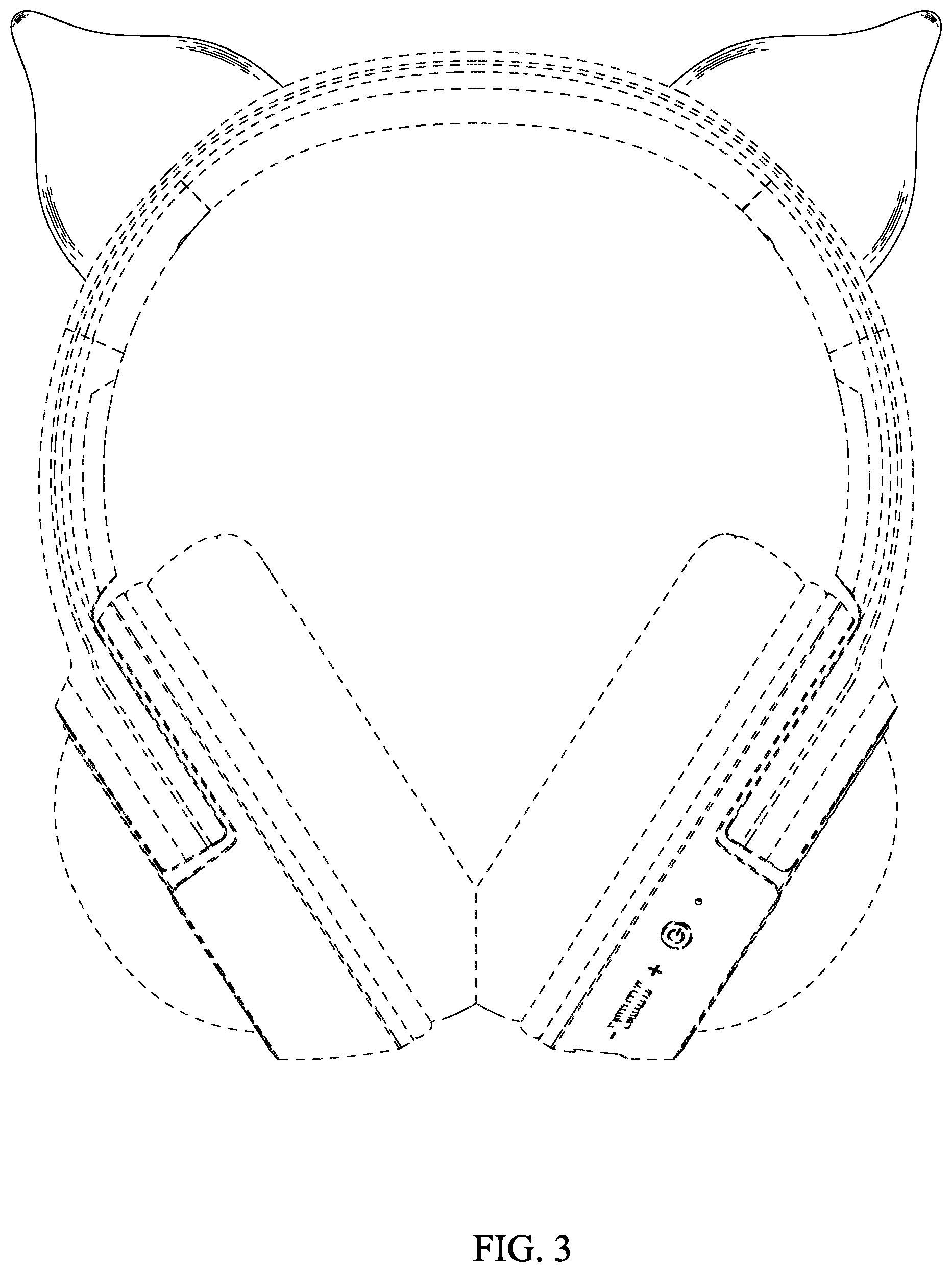 Patent USD1000412 Figure 3 – Portion of a headphone