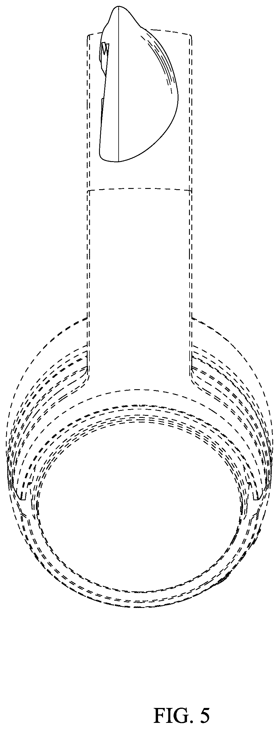 Patent USD1000412 Figure 5 – Portion of a headphone