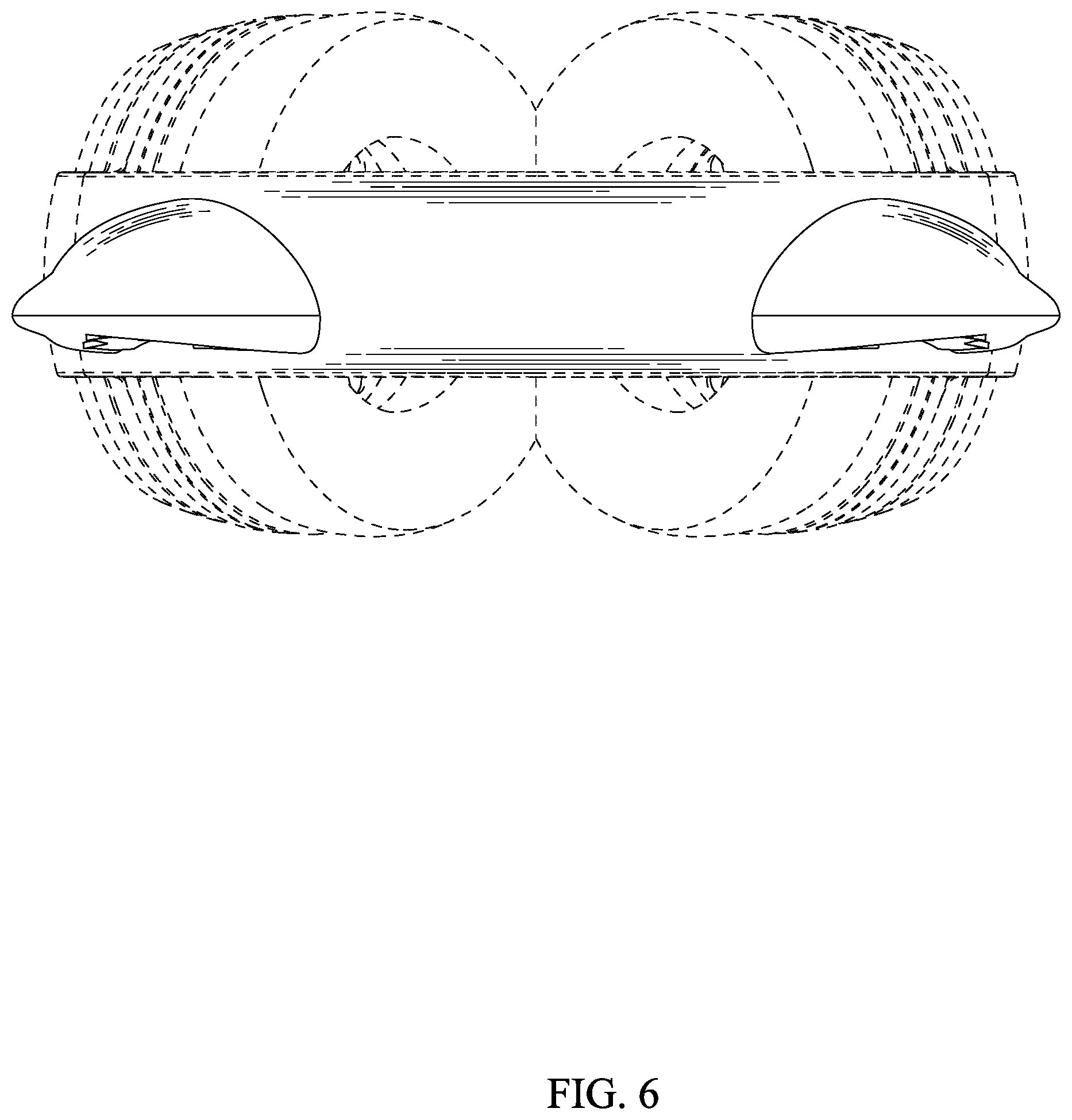 Patent USD1000412 Figure 6 – Portion of a headphone