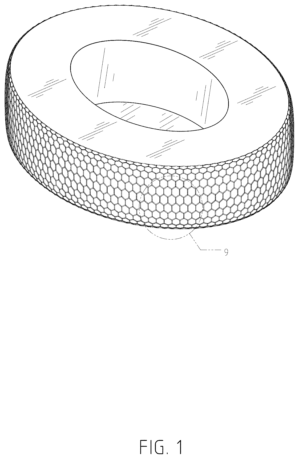 Patent USD1000414 Figure 1 – Ear pad