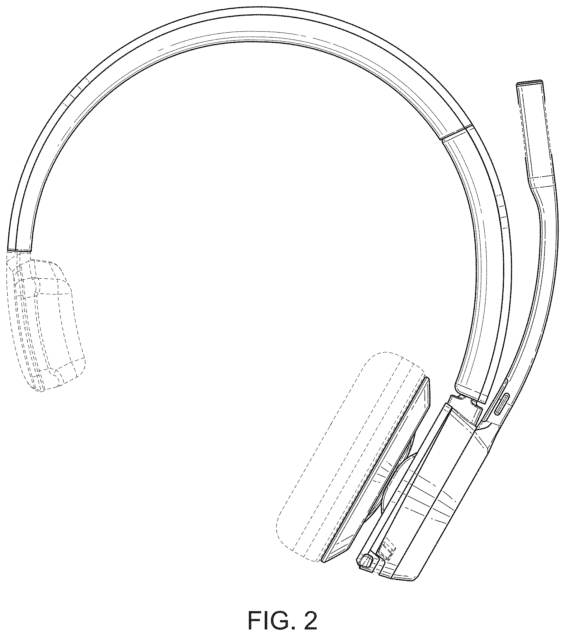 Patent USD1000417 Figure 2 – Communications headset