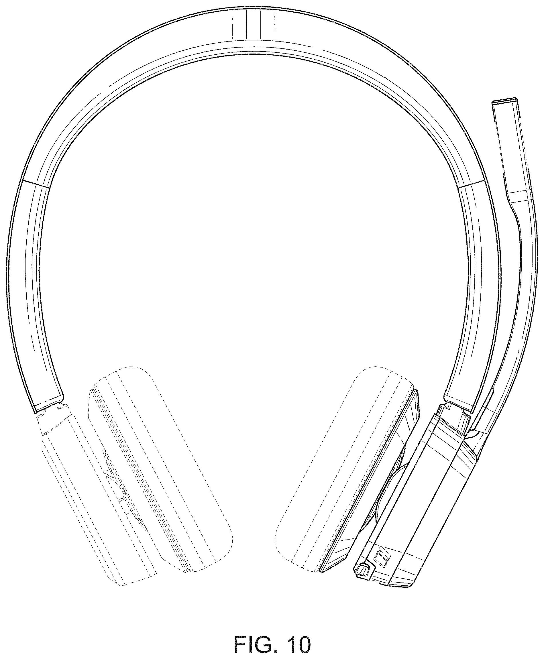 Patent USD1000417 Figure 10 – Communications headset