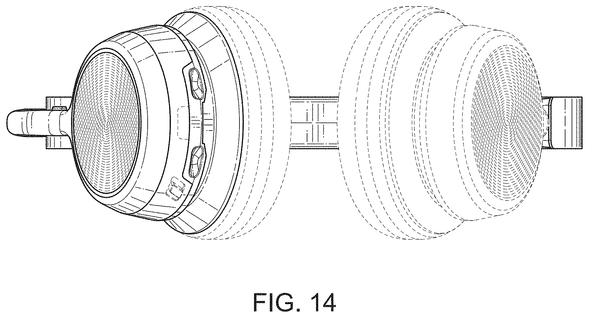 Patent USD1000417 Figure 14 – Communications headset