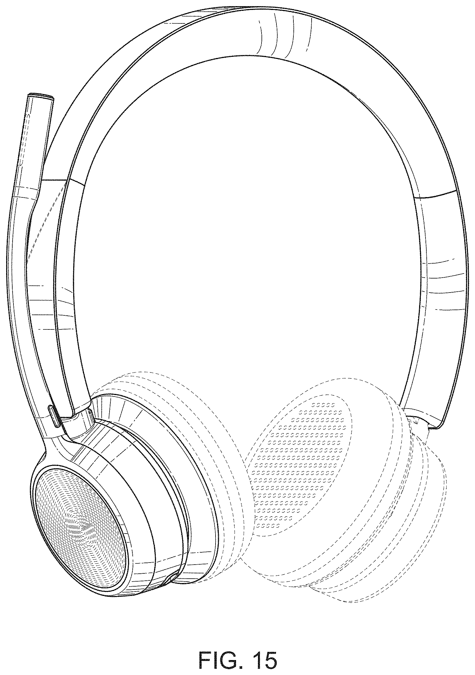 Patent USD1000417 Figure 15 – Communications headset