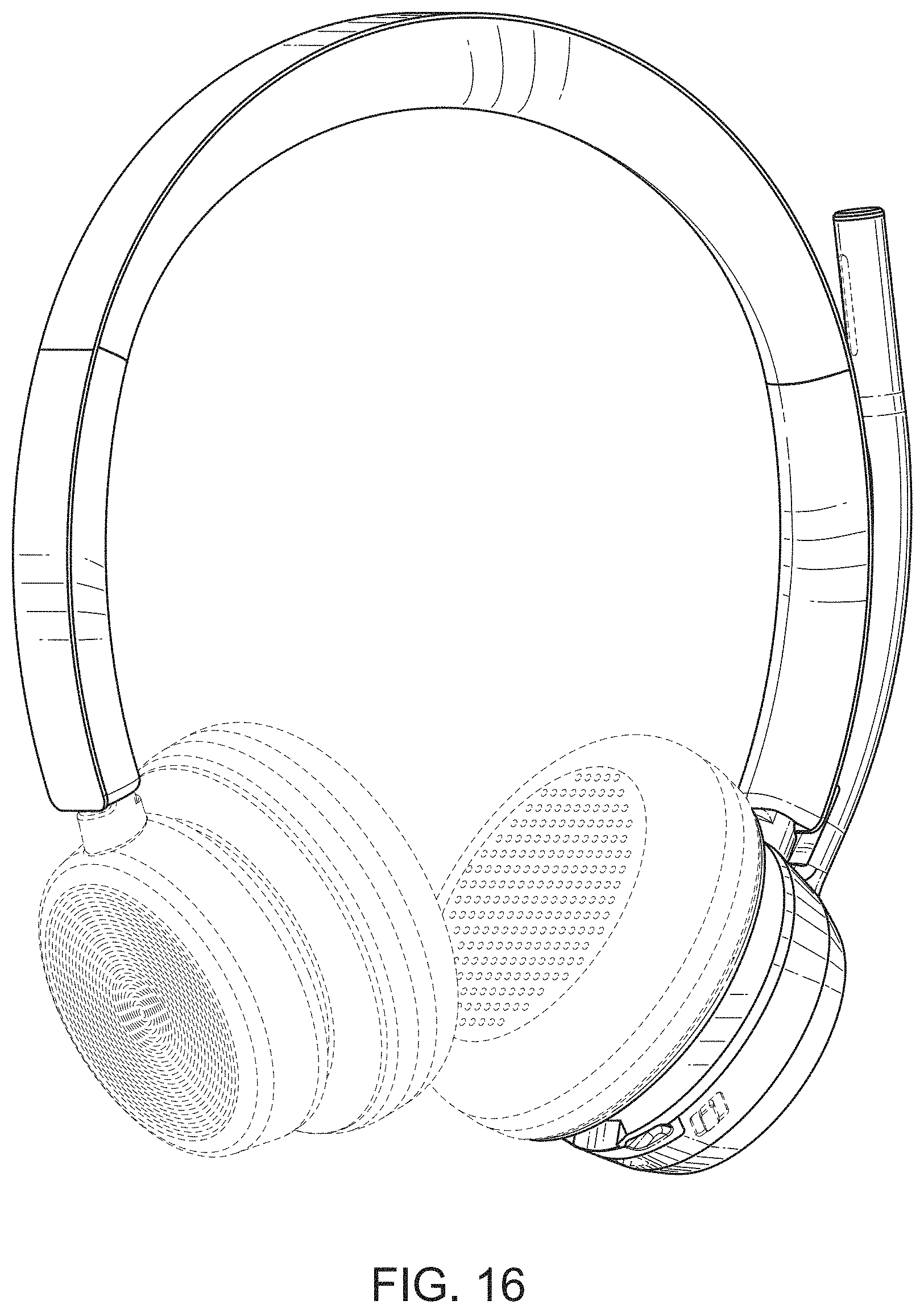 Patent USD1000417 Figure 16 – Communications headset