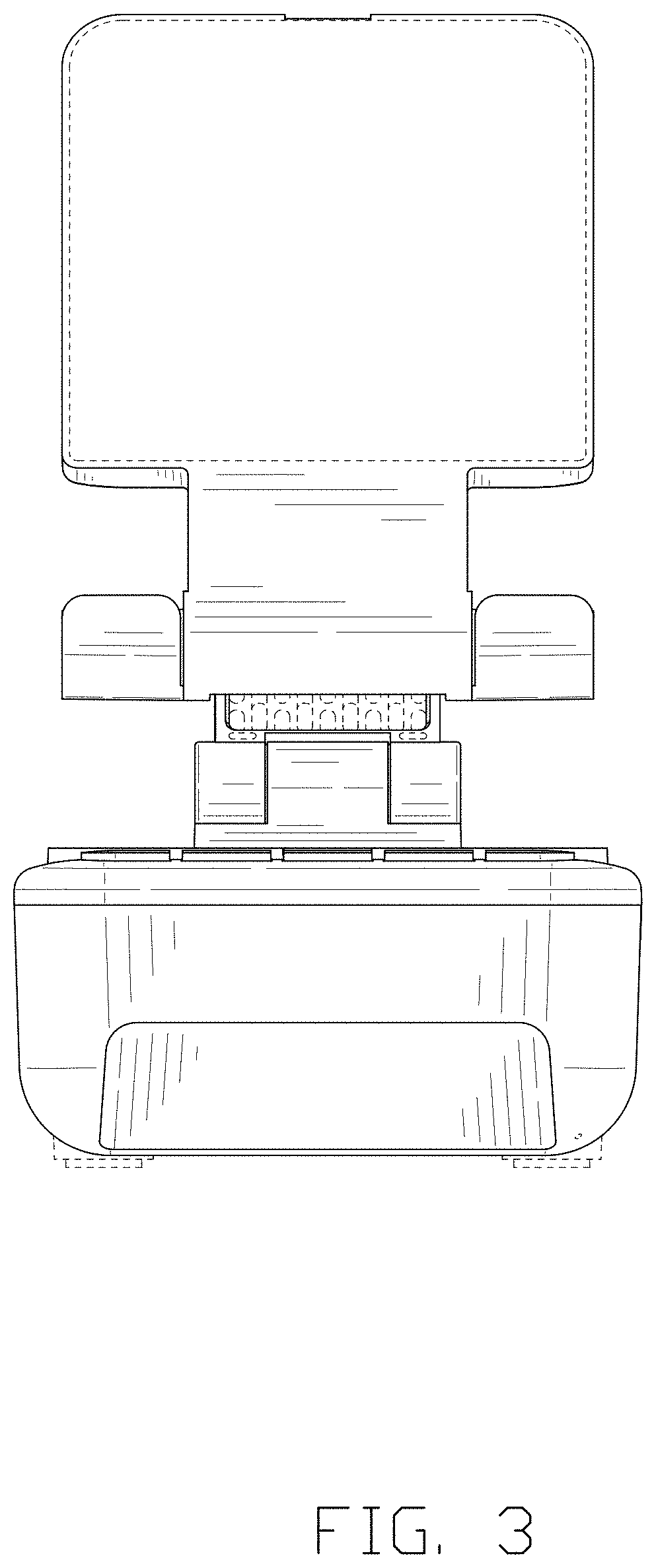 Patent USD1000418 Figure 3 – Combined phone stand and speaker