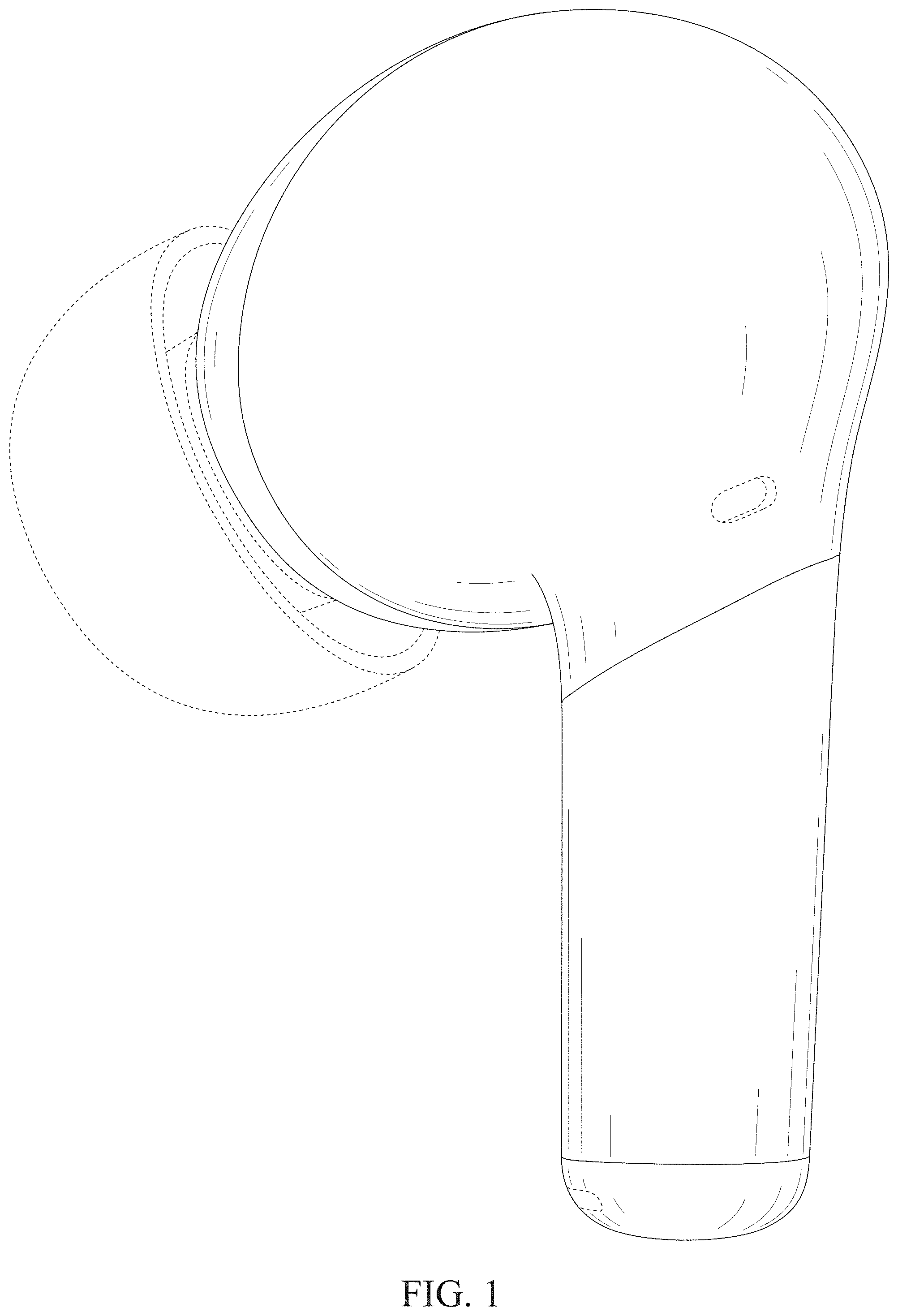 Patent USD1000424 Figure 1 – Wireless earphone