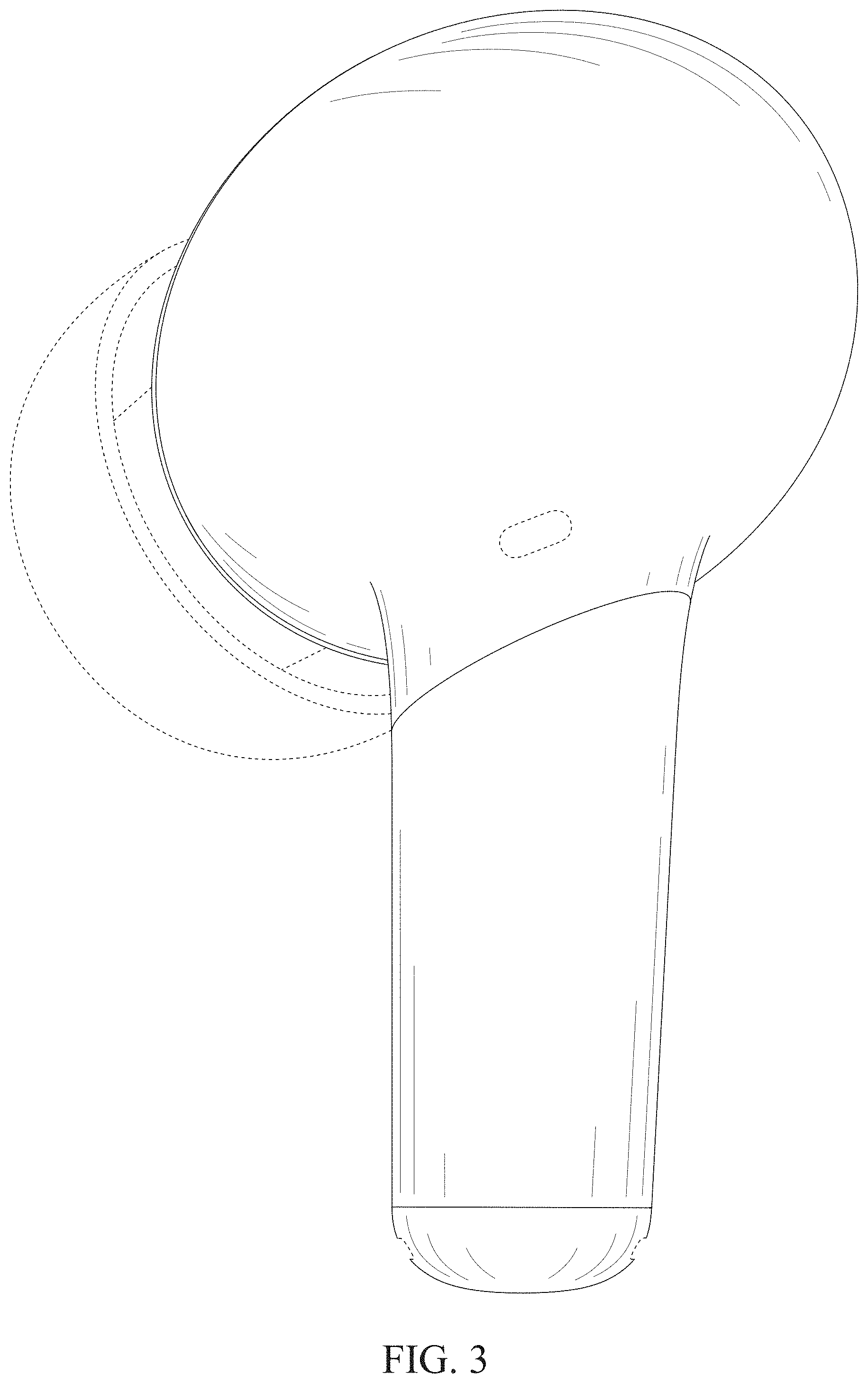 Patent USD1000424 Figure 3 – Wireless earphone