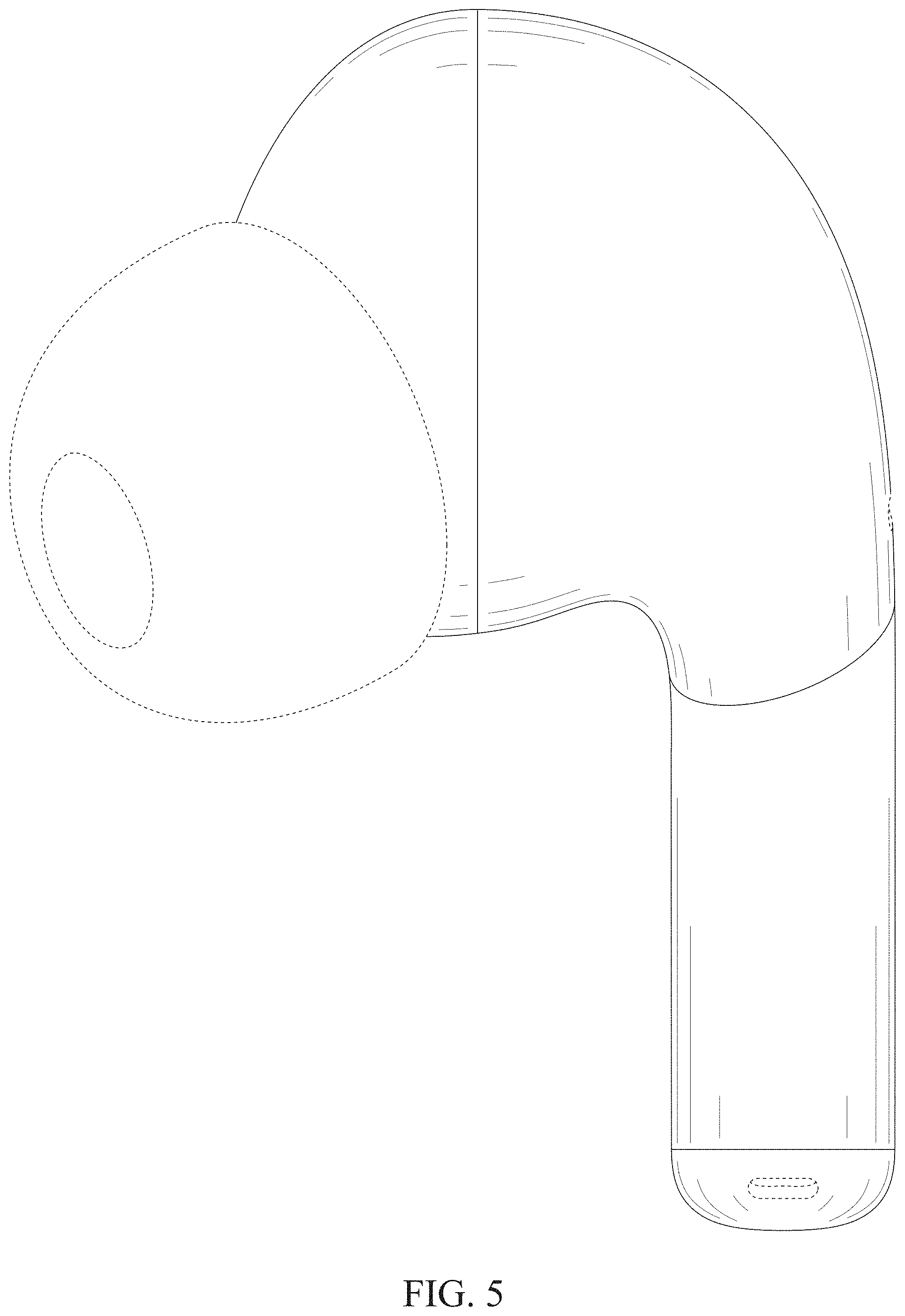 Patent USD1000424 Figure 5 – Wireless earphone
