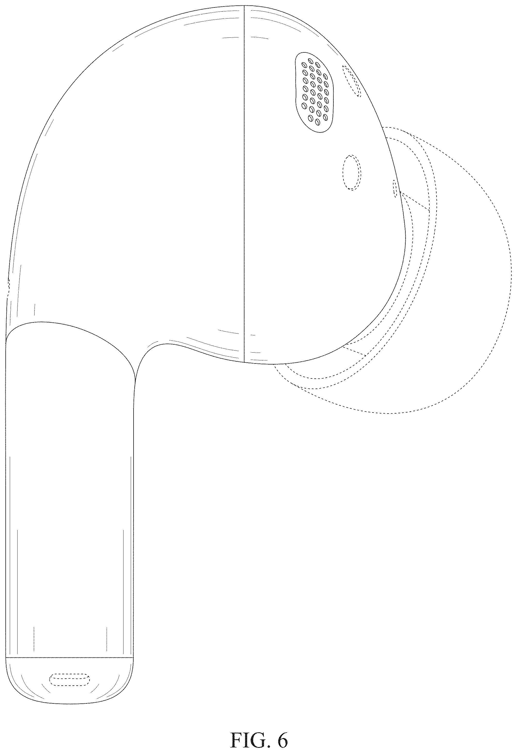 Patent USD1000424 Figure 6 – Wireless earphone
